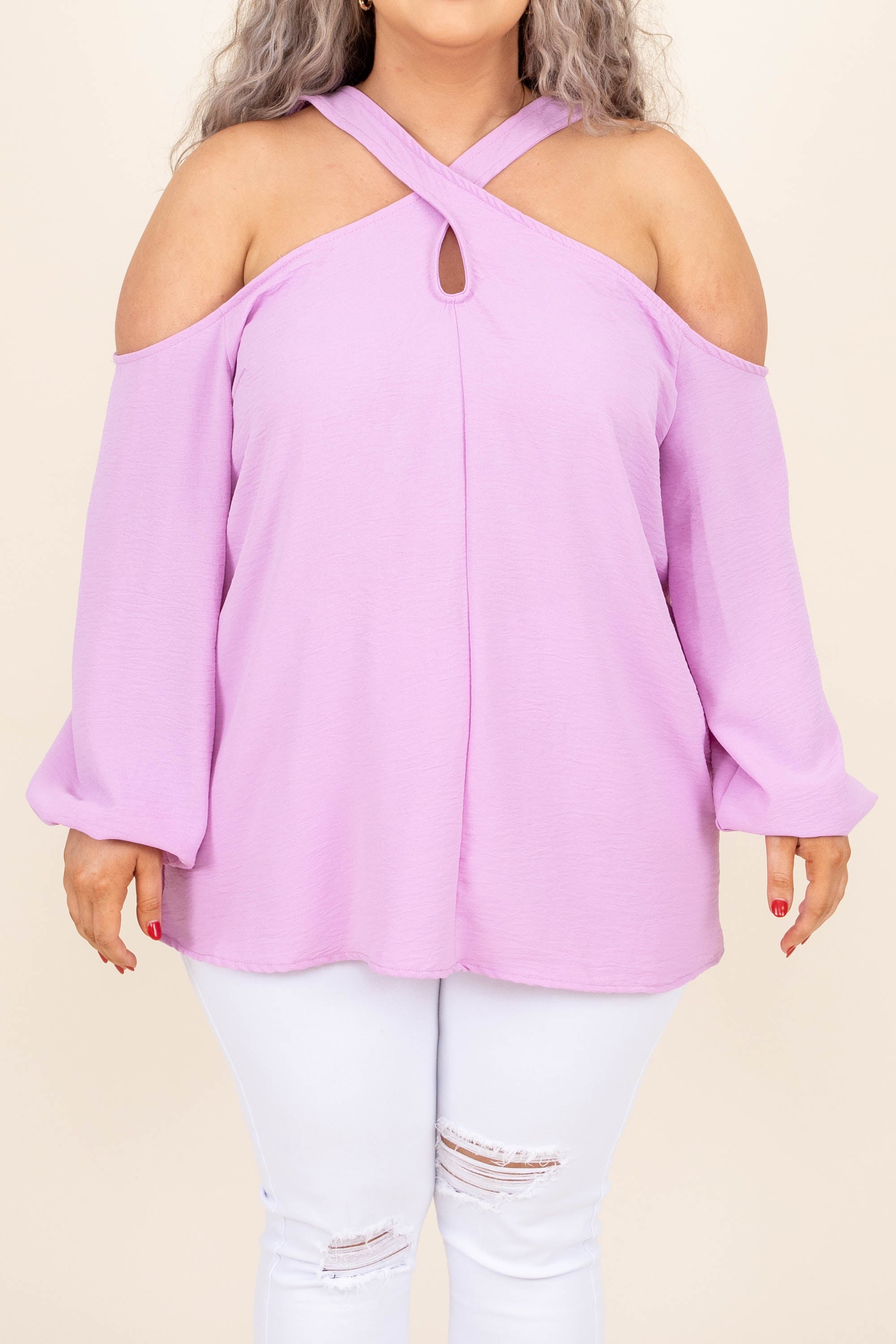 City Charm Blouse, Orchid
