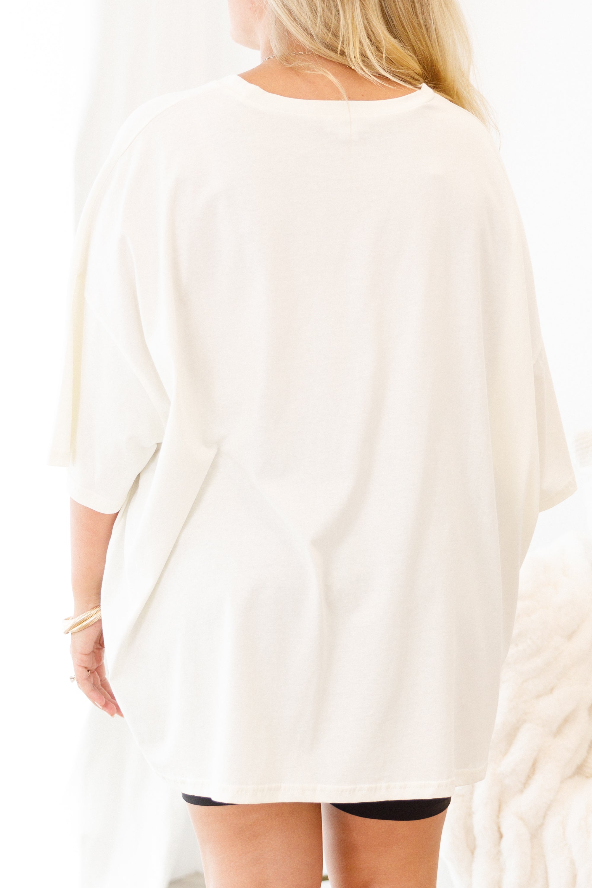 Classic Smiles Boyfriend Tee, Ivory