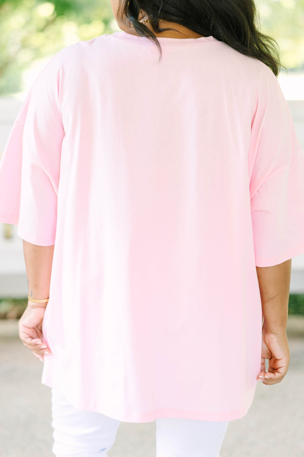 Classic Teacher Boyfriend Tee, Dusty Pink