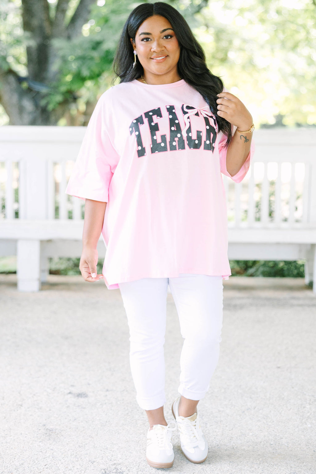 Classic Teacher Boyfriend Tee, Dusty Pink