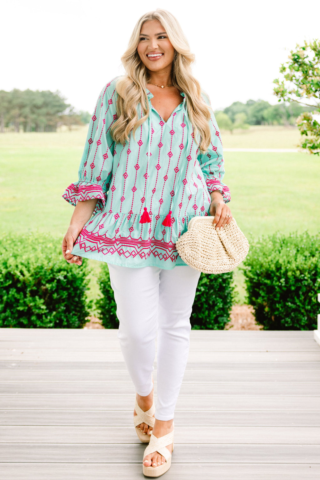 Classic Things Top, Aqua