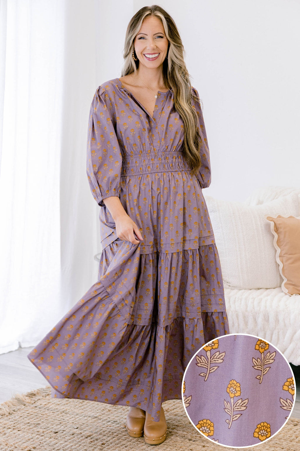 The Clear Choice Dress, Heather Purple
