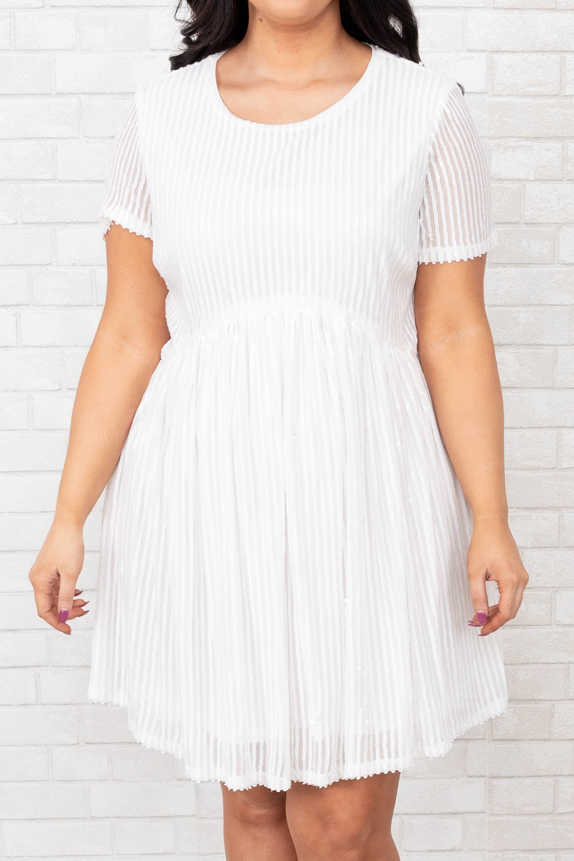 Closer With You Dress, White