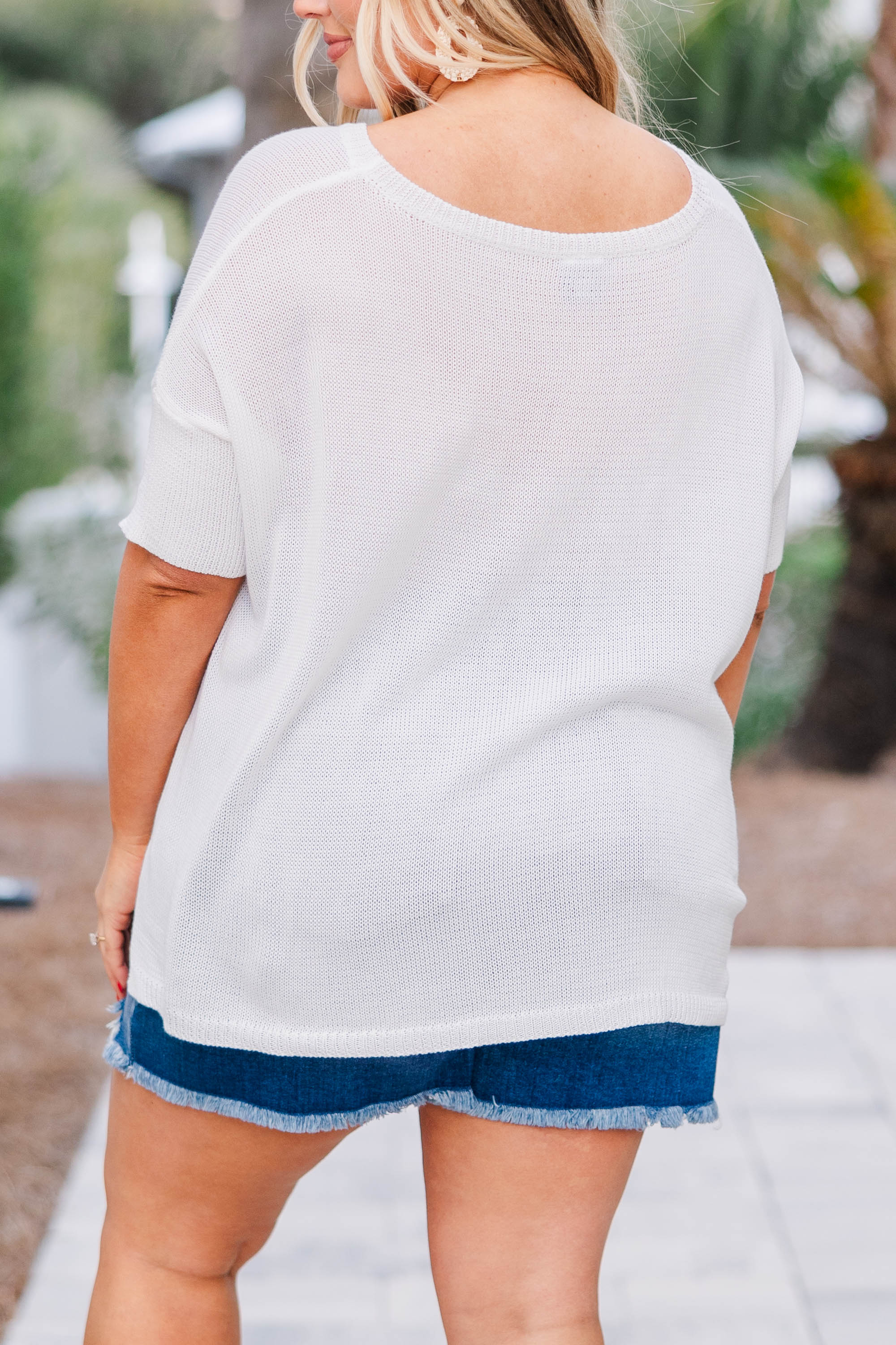 Coastal All Day Long Top, Off-White