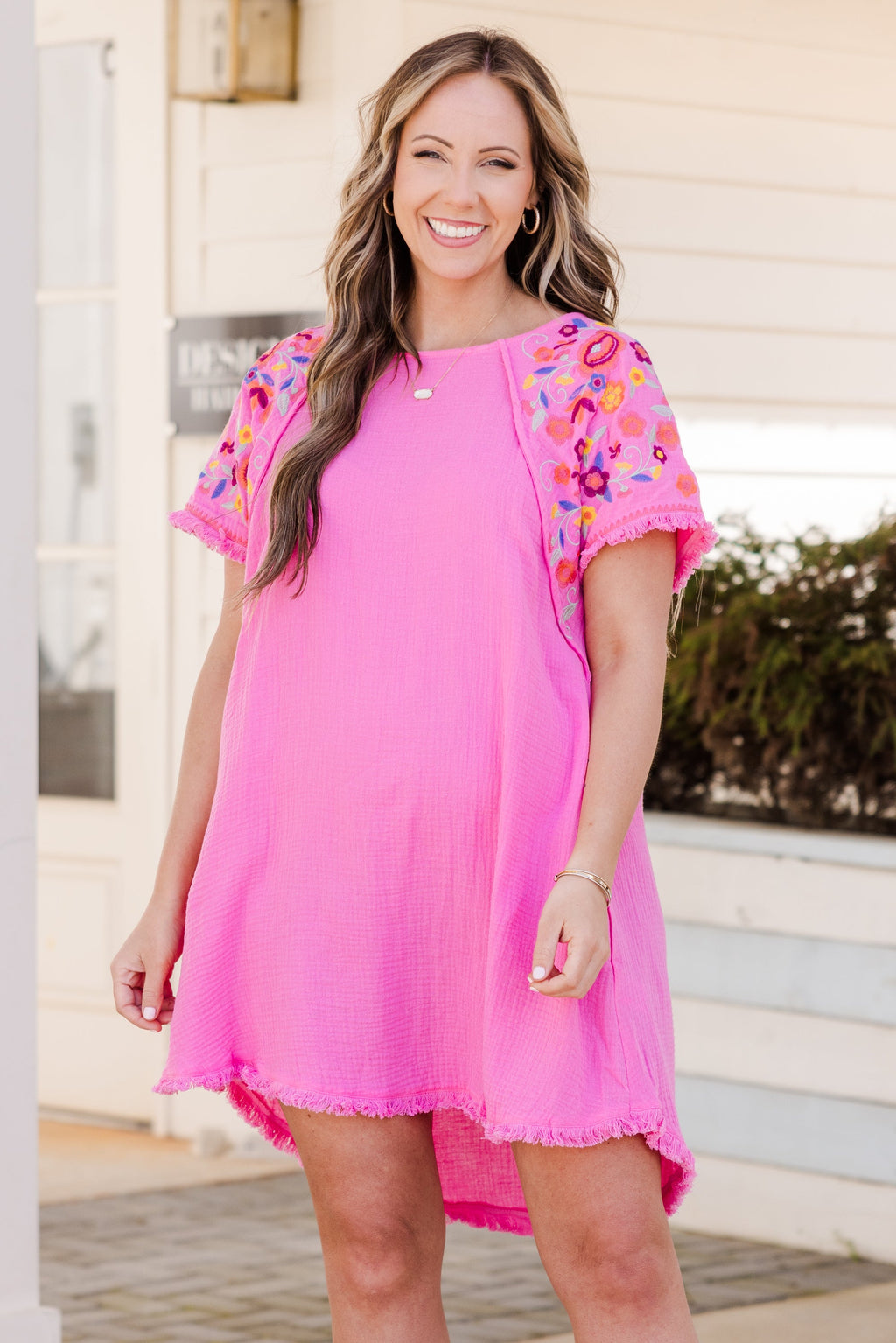 Coastal Cruise Dress, Bubblegum