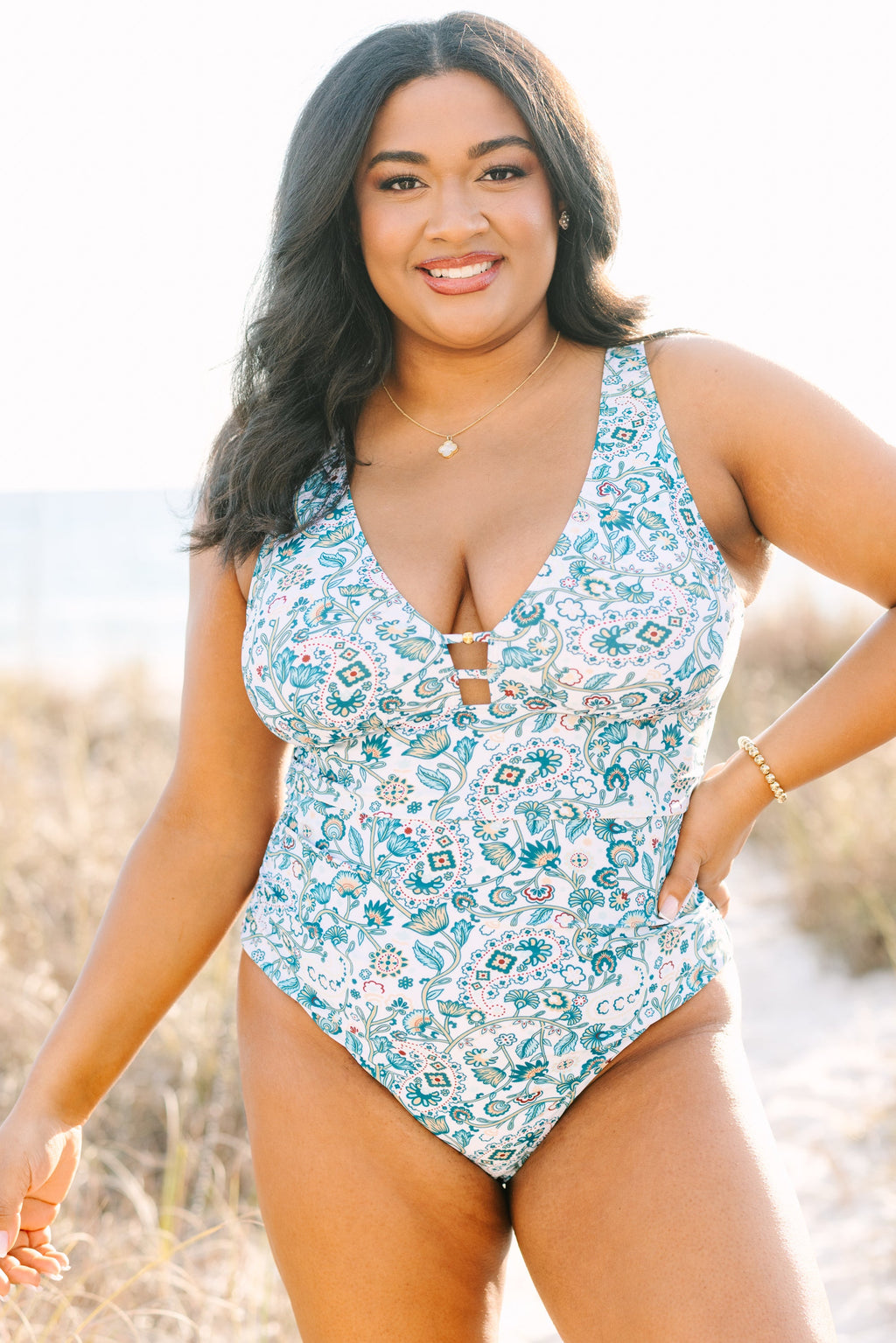 Coastal Crush Swimsuit, Blue