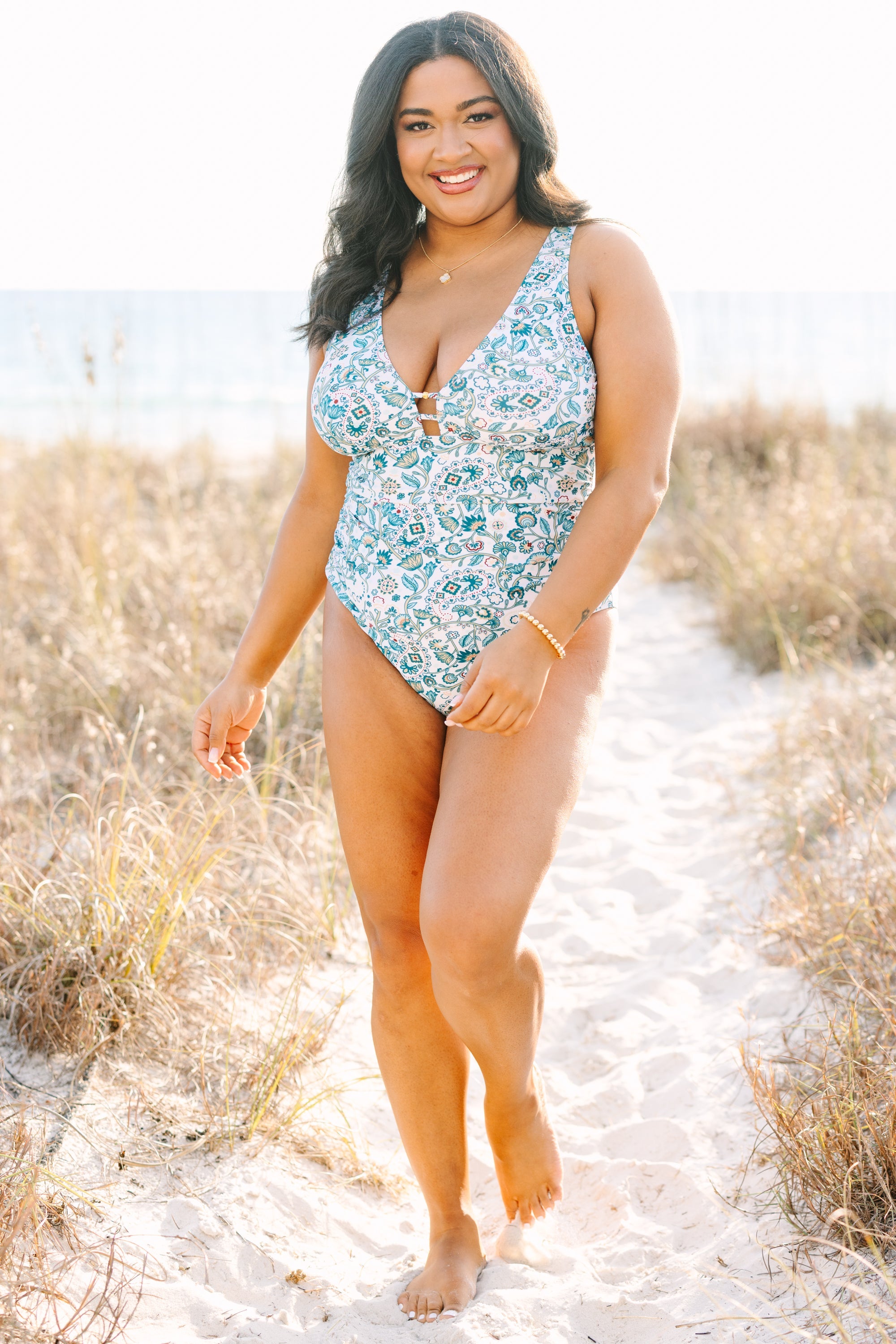 Coastal Crush Swimsuit, Blue