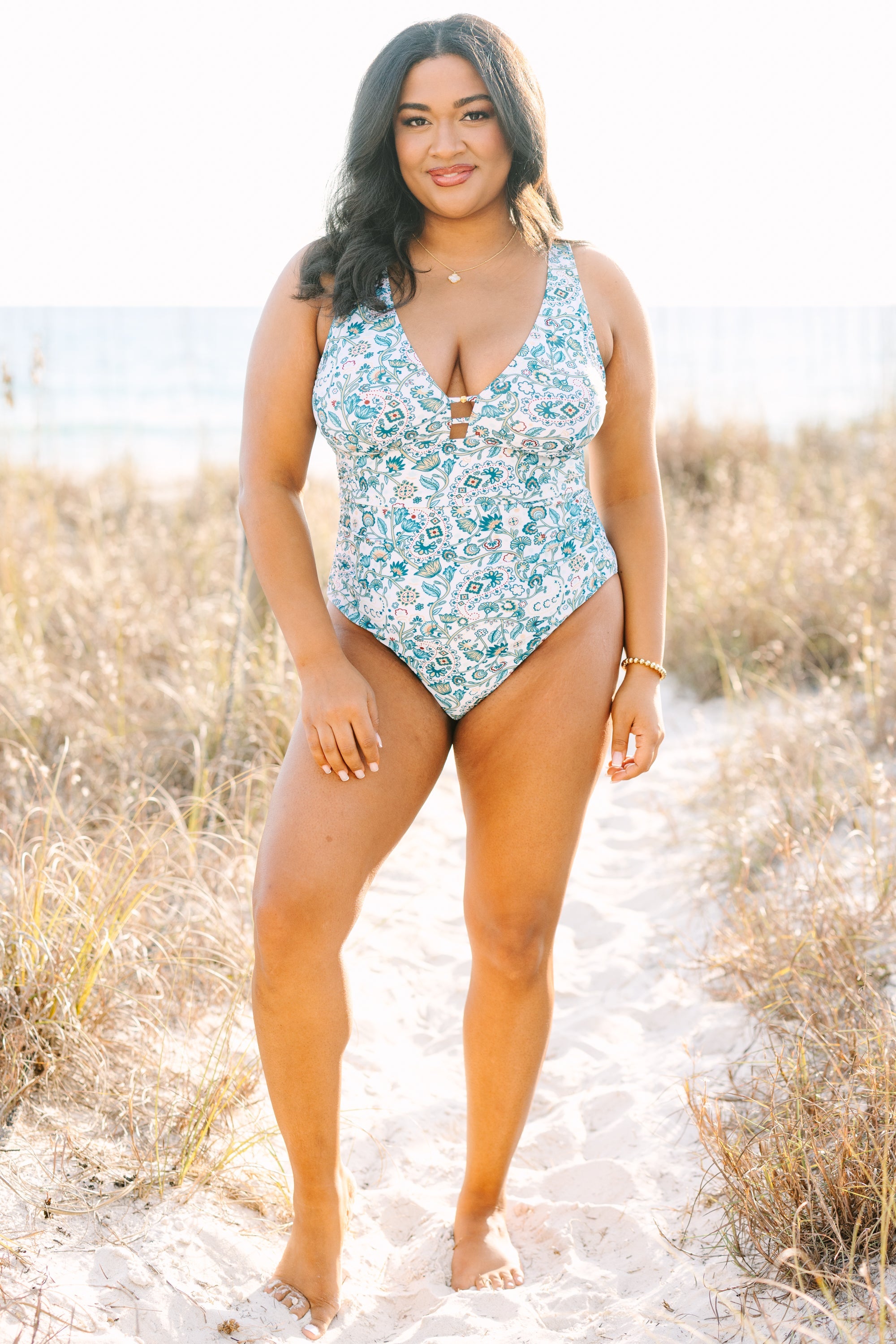 Coastal Crush Swimsuit, Blue