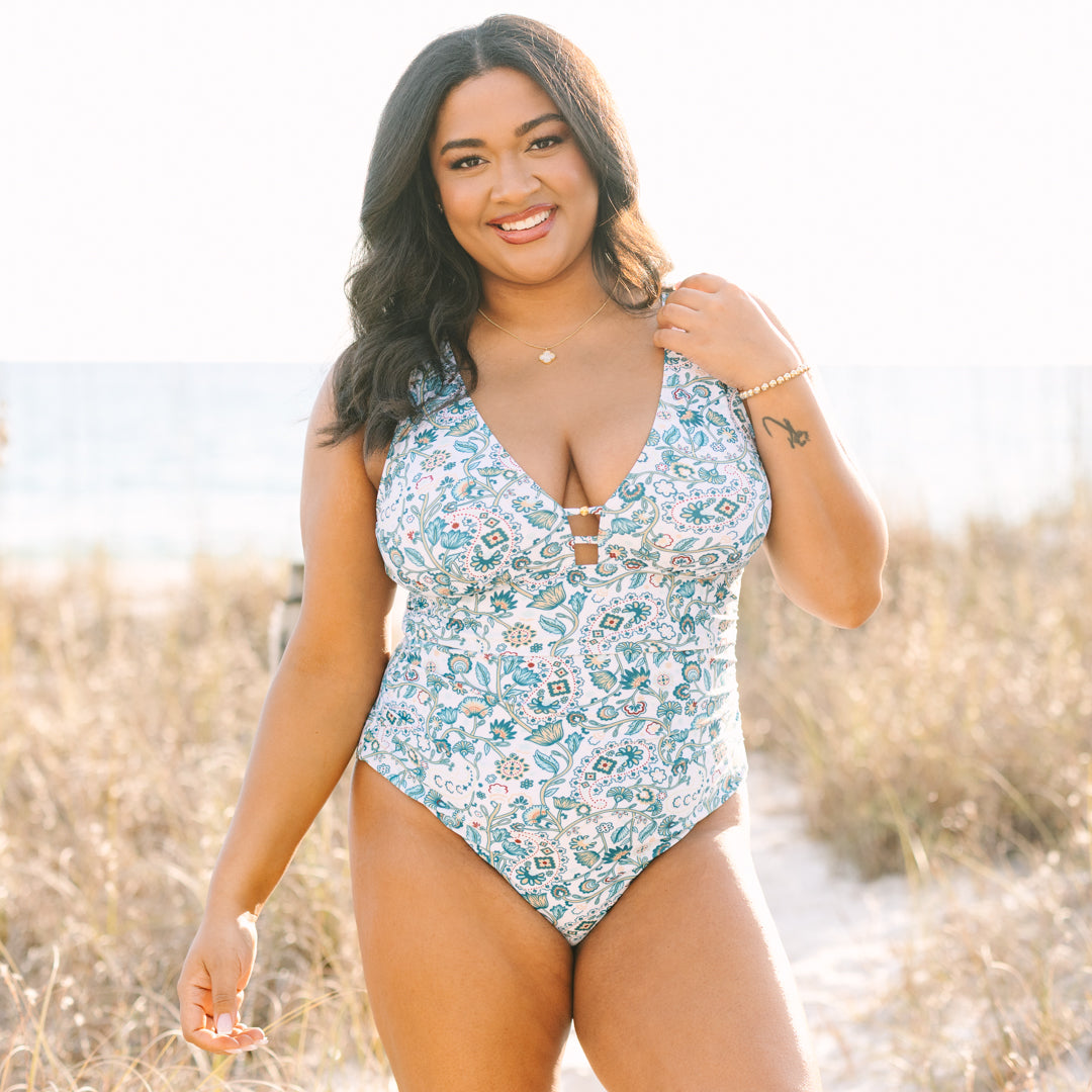 Coastal Crush Swimsuit, Blue