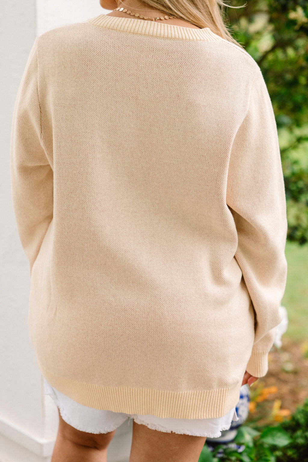 Coastal Summer Sweater, Ivory