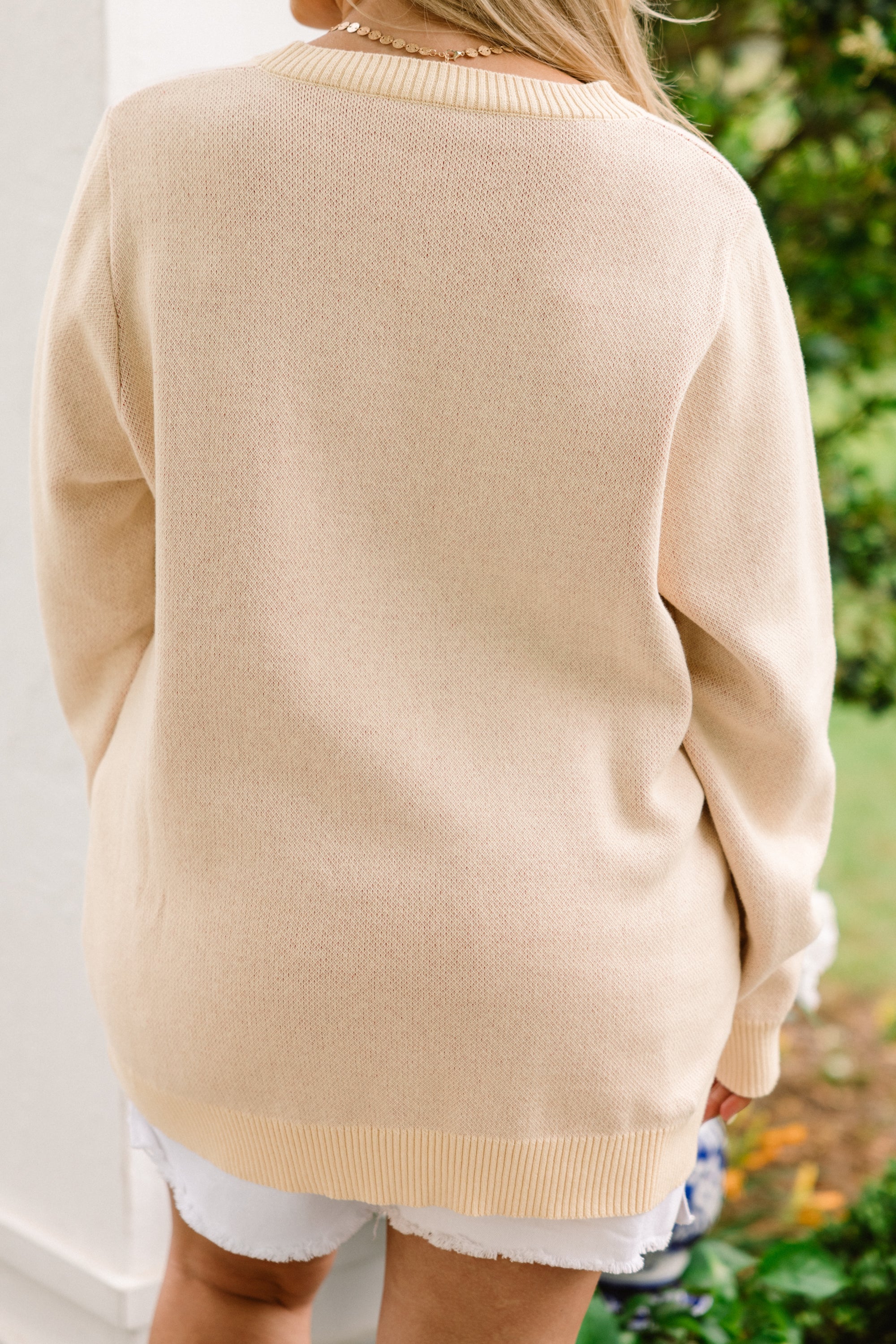Coastal Summer Sweater, Ivory