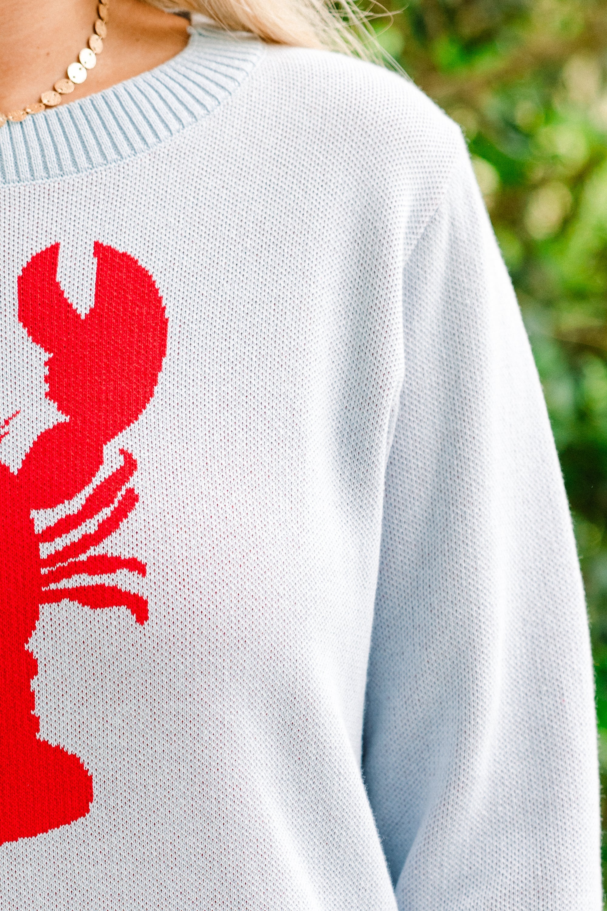 Coastal Summer Sweater, Light Blue