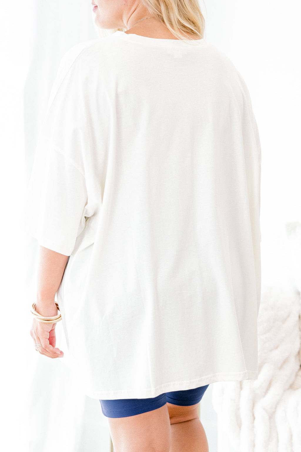 Coffee Club Boyfriend Tee, Ivory