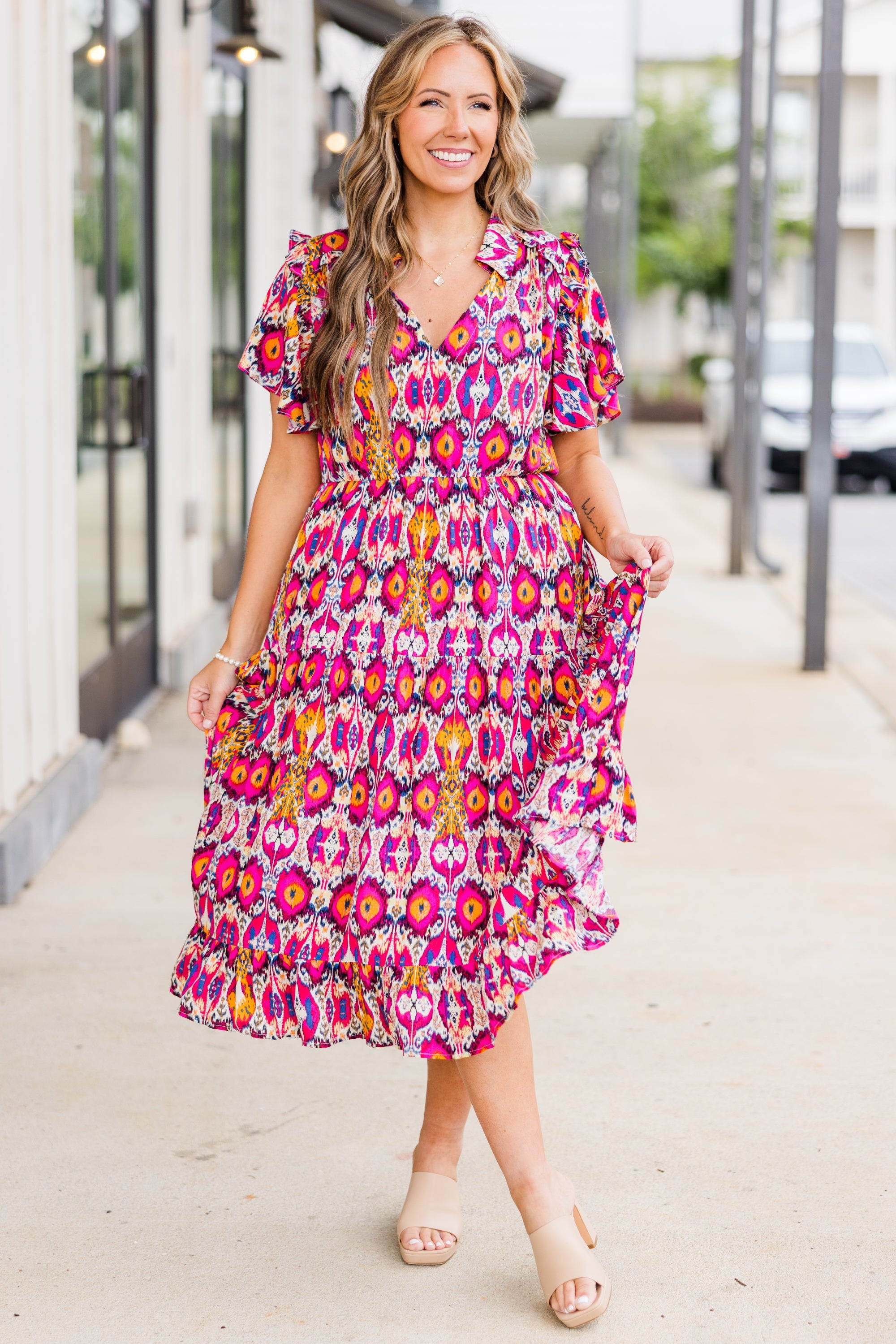 Colorful Celebrations Dress, Pink