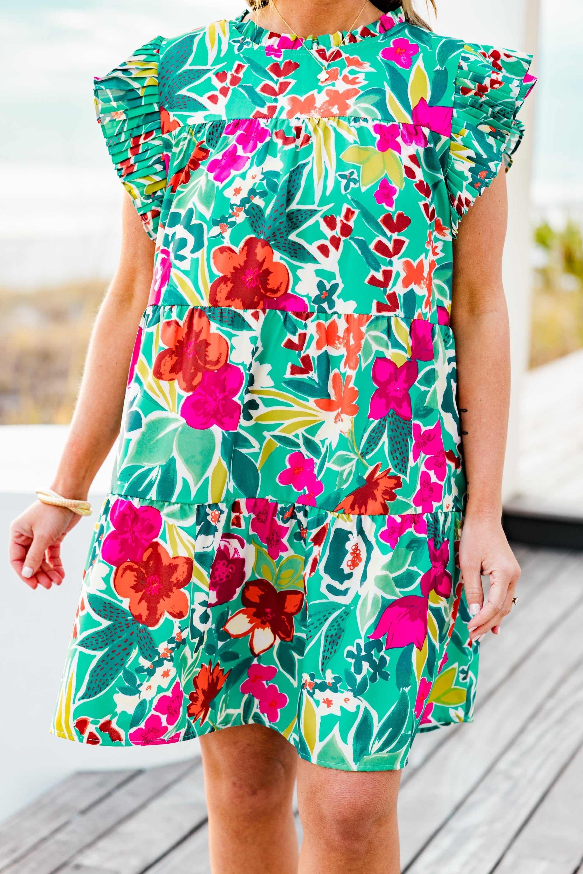 Colorful Me Dress, Mint
