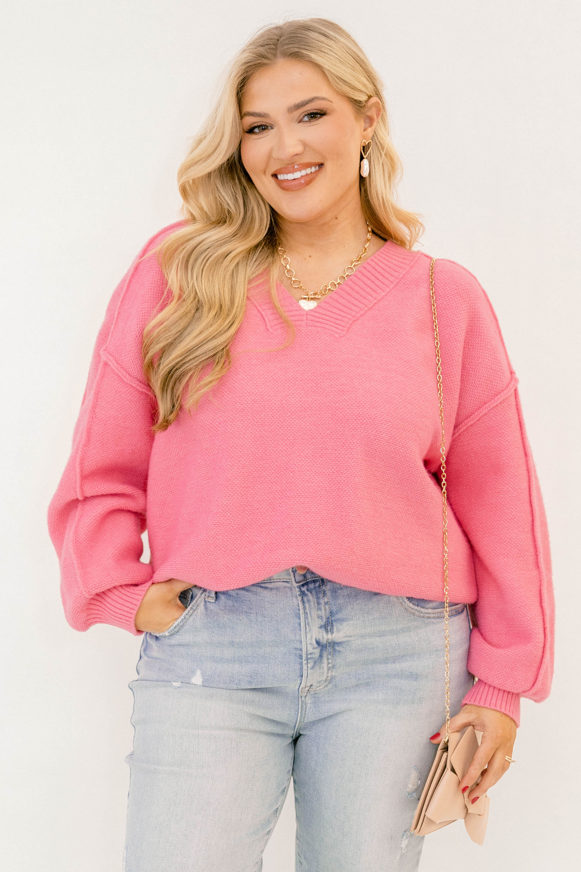 Came Back Better Sweater, Pink