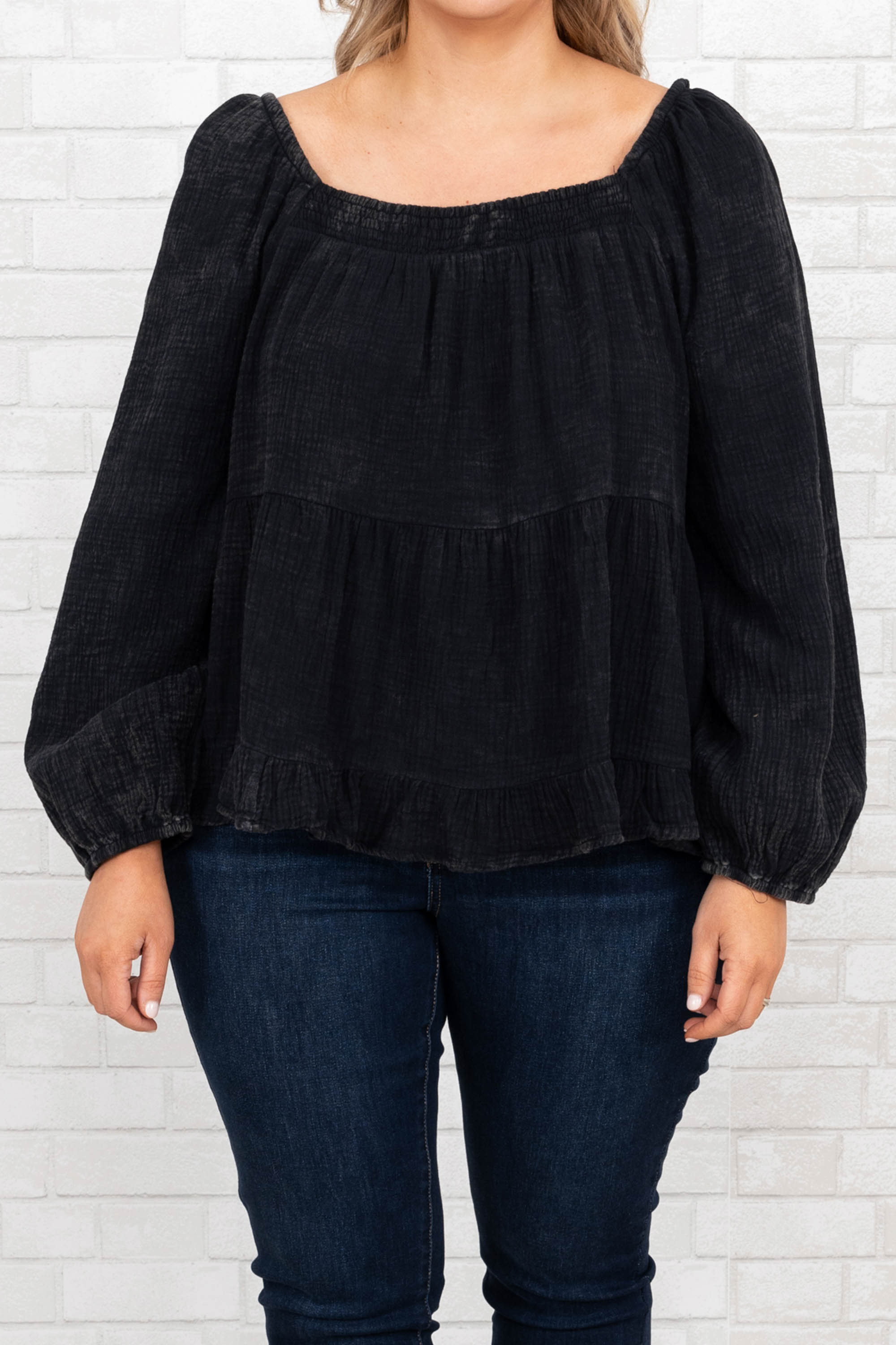 Come Home To Me Top, Black