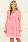 Come Rain Or Shine Dress, Pink