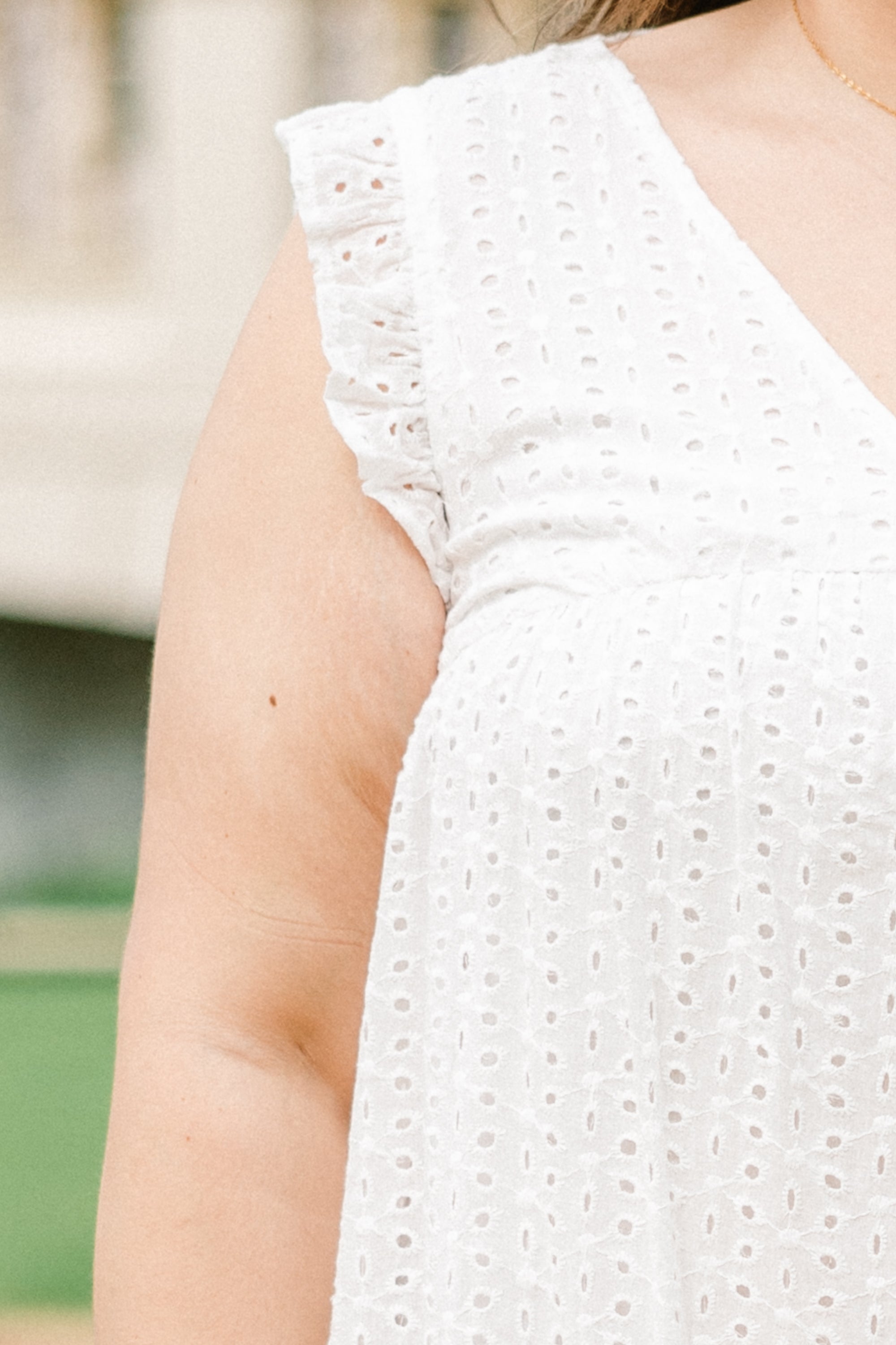 Come Rain Or Shine Dress, White