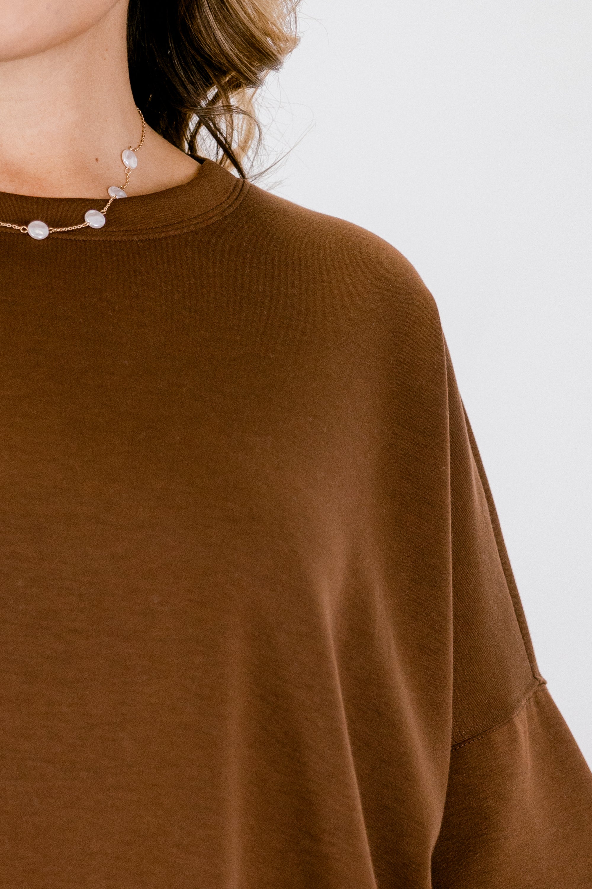 Comfortable Charm Top, Brown