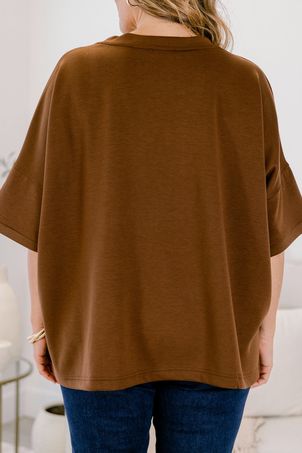 Comfortable Charm Top, Brown