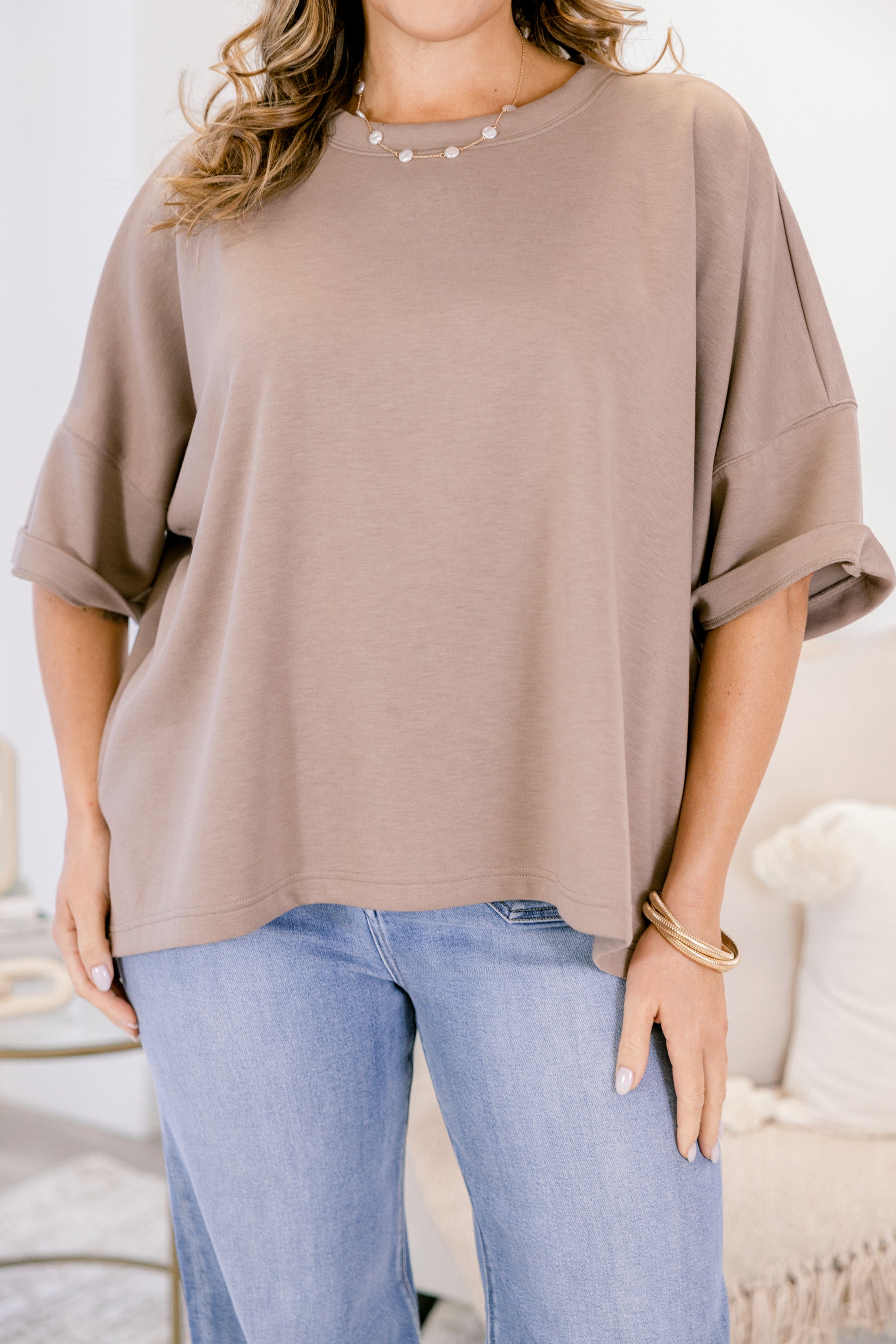 Comfortable Charm Top, Cocoa