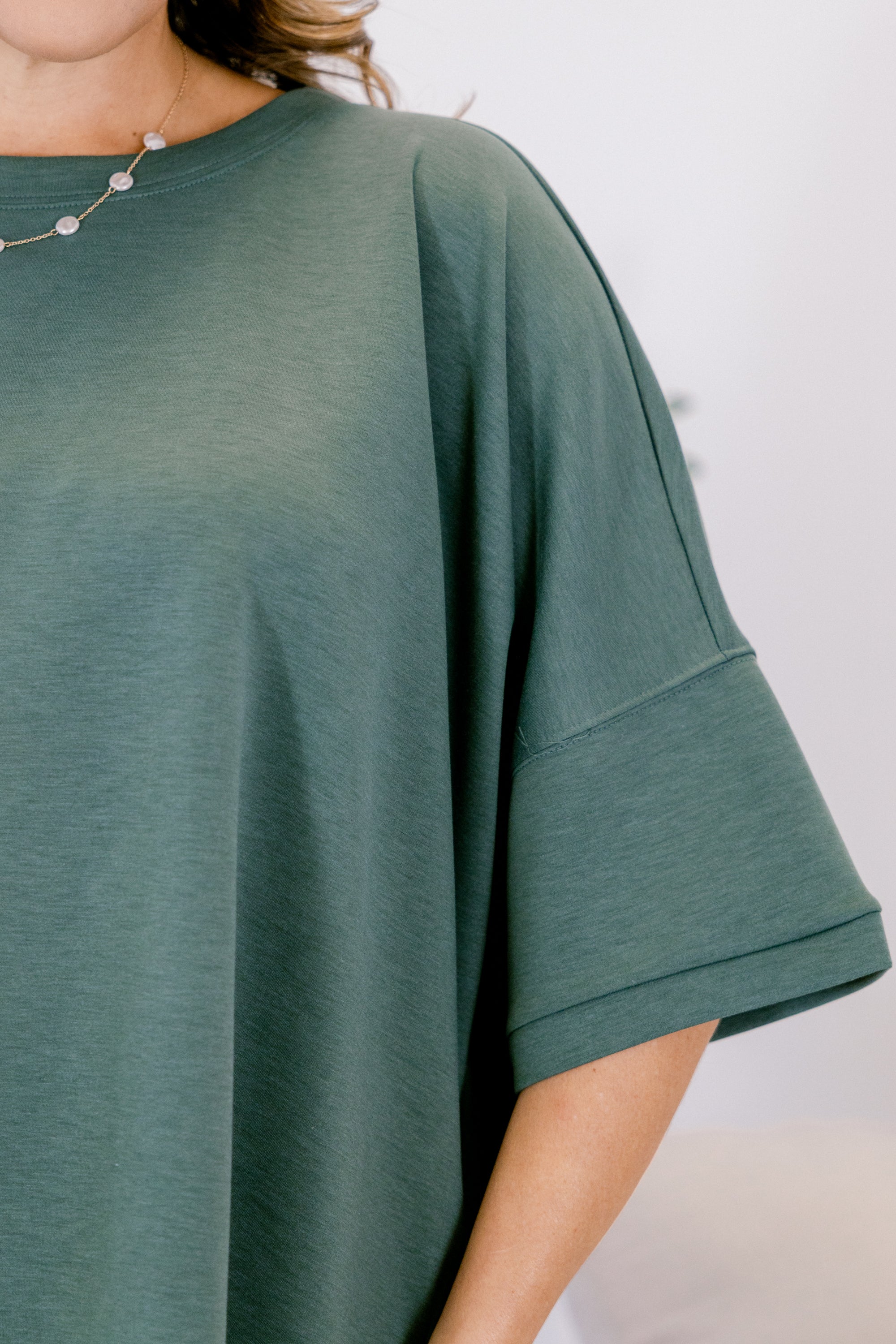 Comfortable Charm Top, Dark Forest