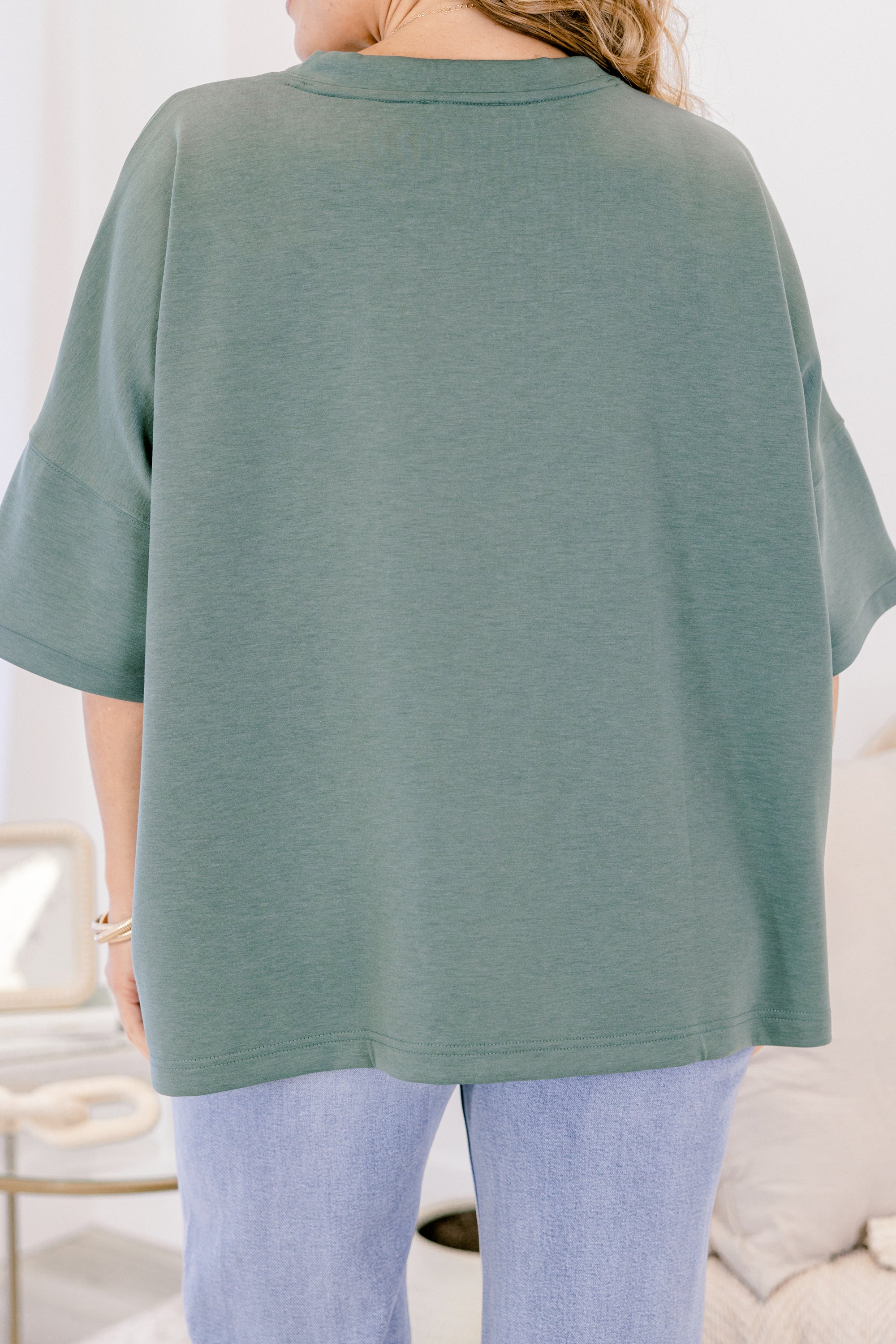 Comfortable Charm Top, Dark Forest