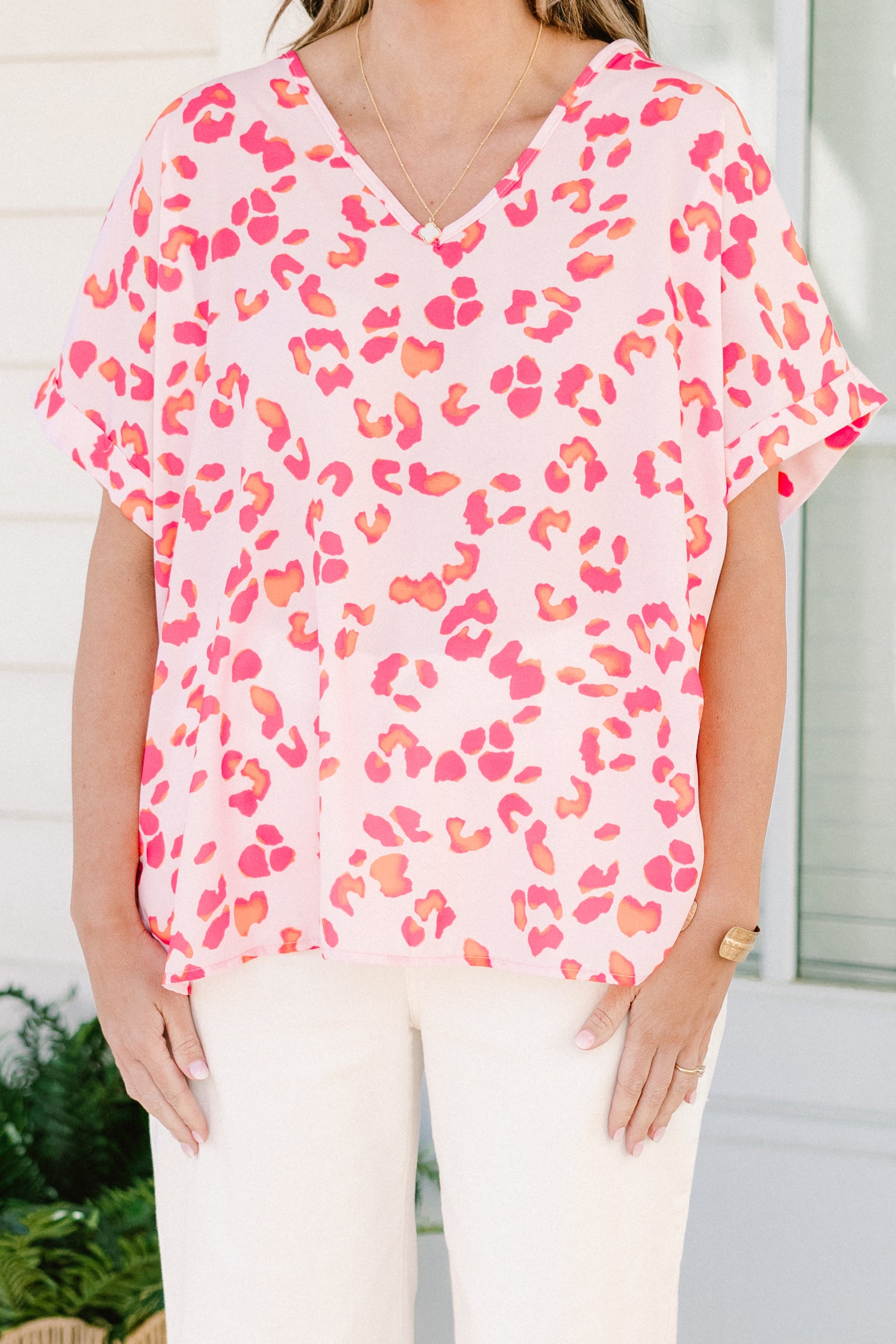 Comfortable Style Top, Pink