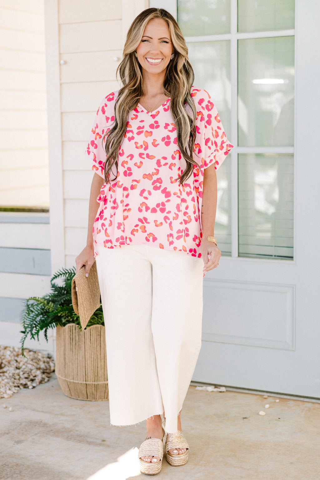Comfortable Style Top, Pink