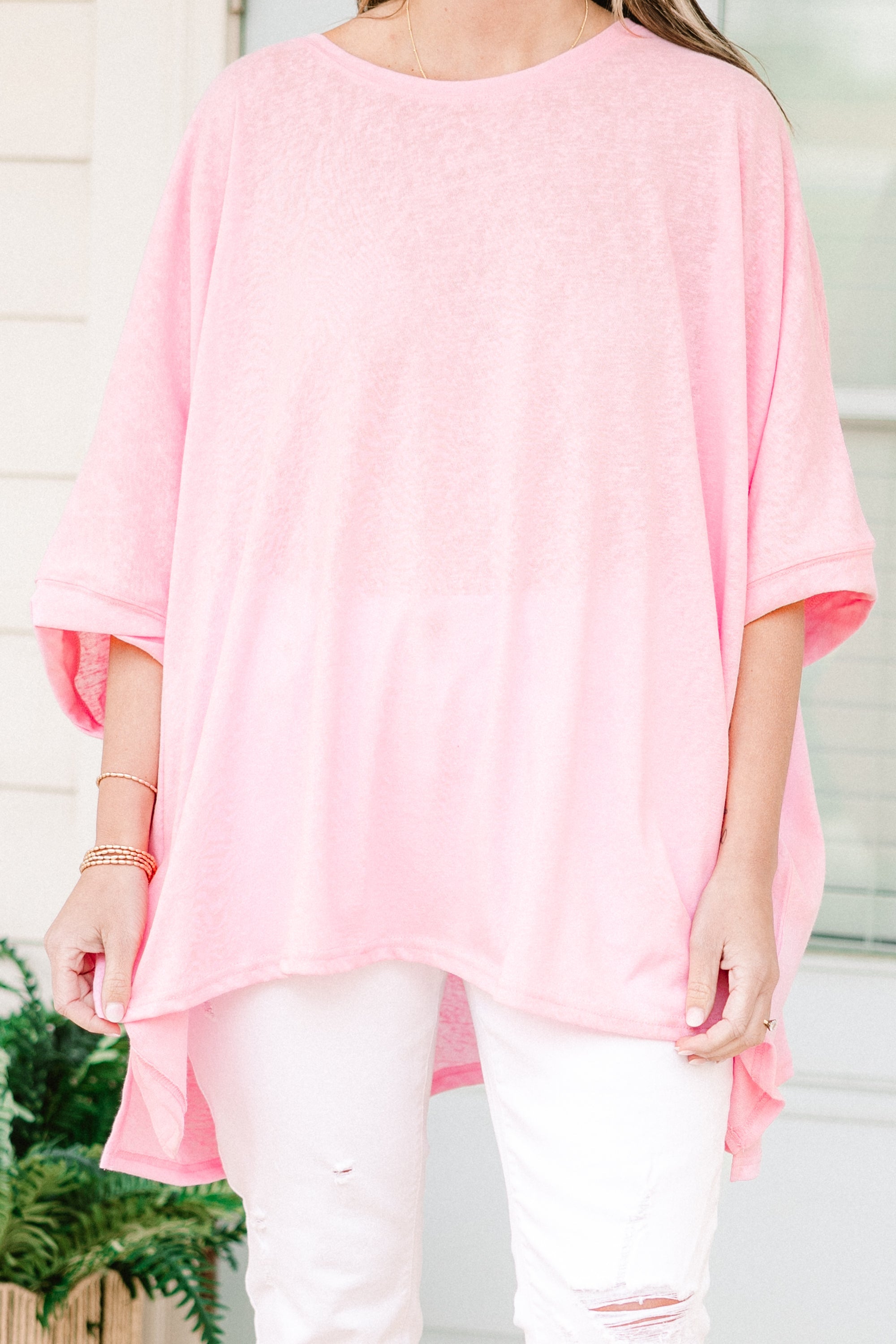 Comparing The Two Tunic, Bubble Pink