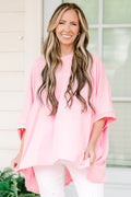 Comparing The Two Tunic, Bubble Pink