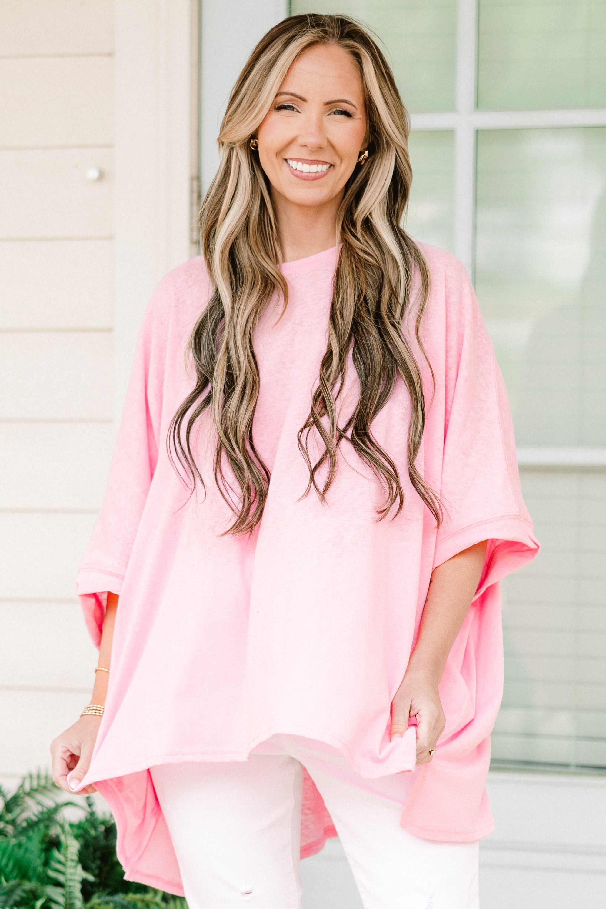 Comparing The Two Tunic, Bubble Pink
