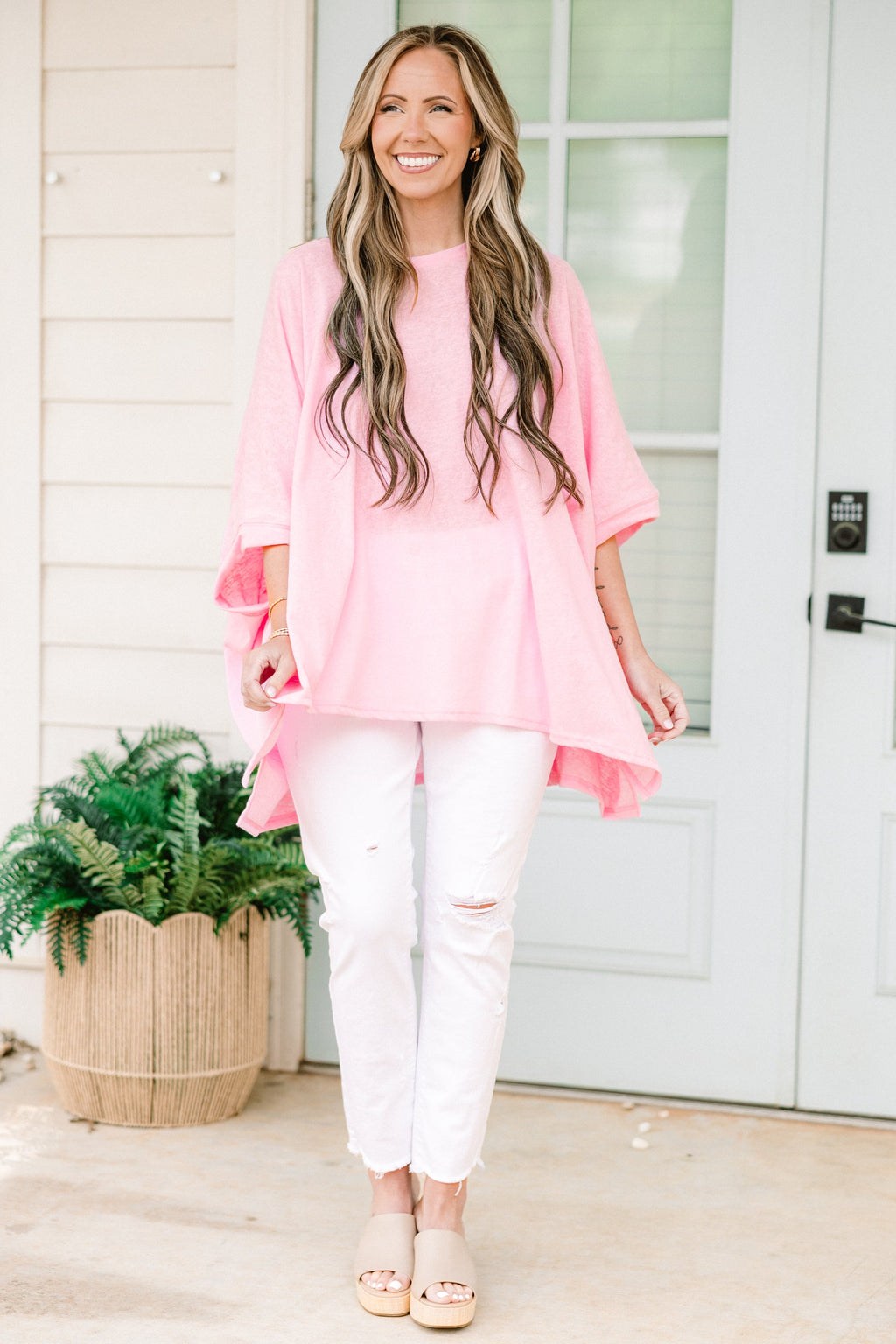 Comparing The Two Tunic, Bubble Pink