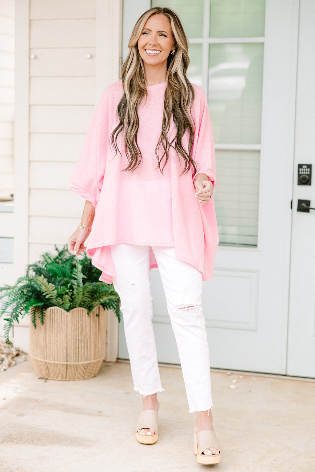 Comparing The Two Tunic, Bubble Pink