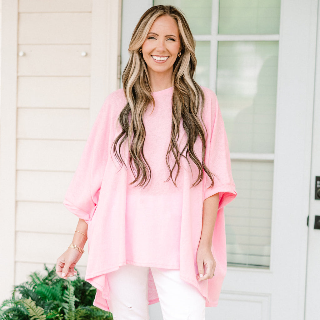 Comparing The Two Tunic, Bubble Pink