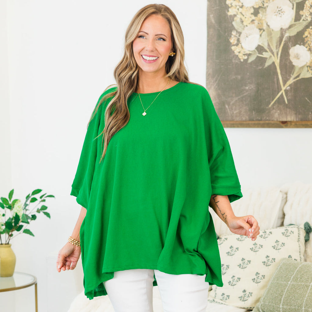 Comparing The Two Tunic, Kelly Green