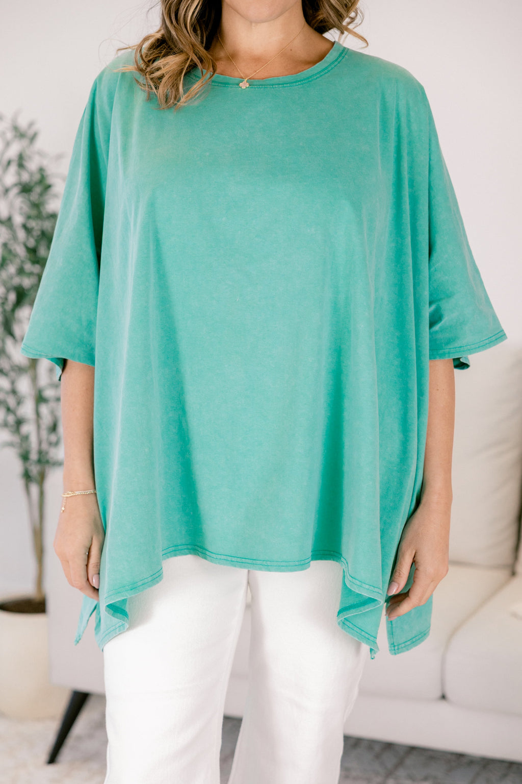 Comparing The Two Tunic, Turquoise