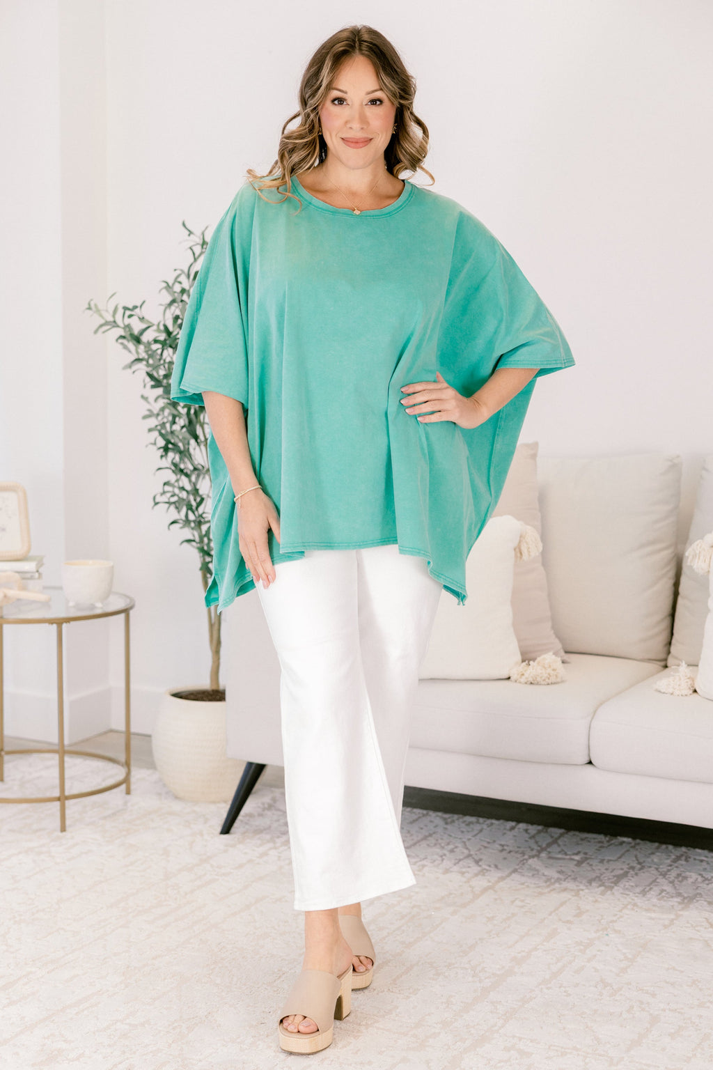 Comparing The Two Tunic, Turquoise
