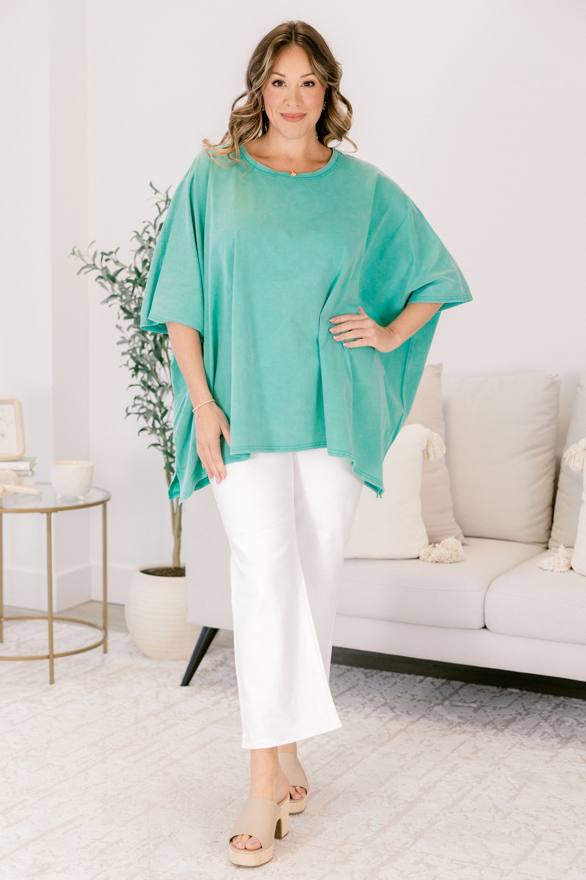 Comparing The Two Tunic, Turquoise