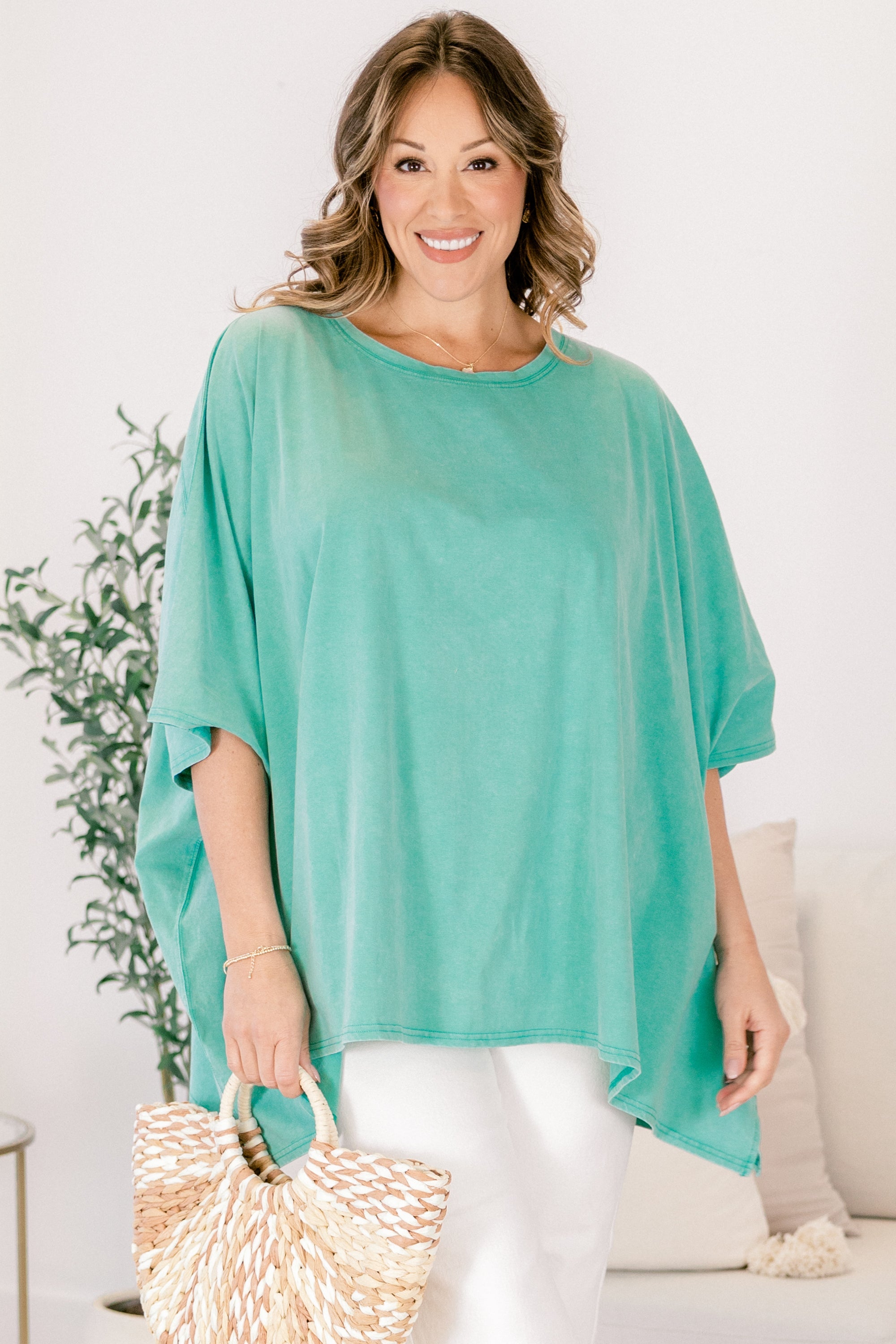 Comparing The Two Tunic, Turquoise
