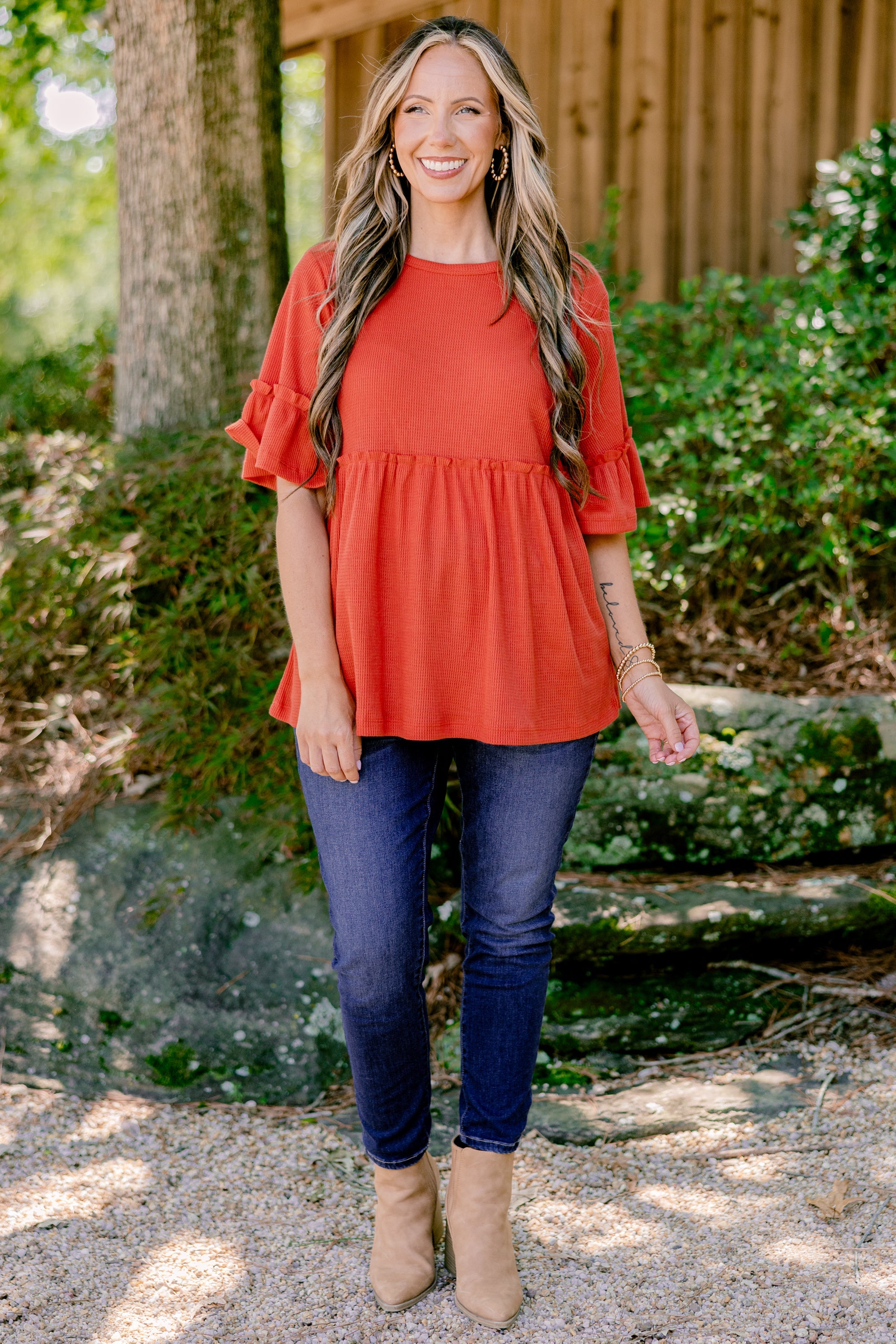 Completely Yours Tunic, Burnt Orange