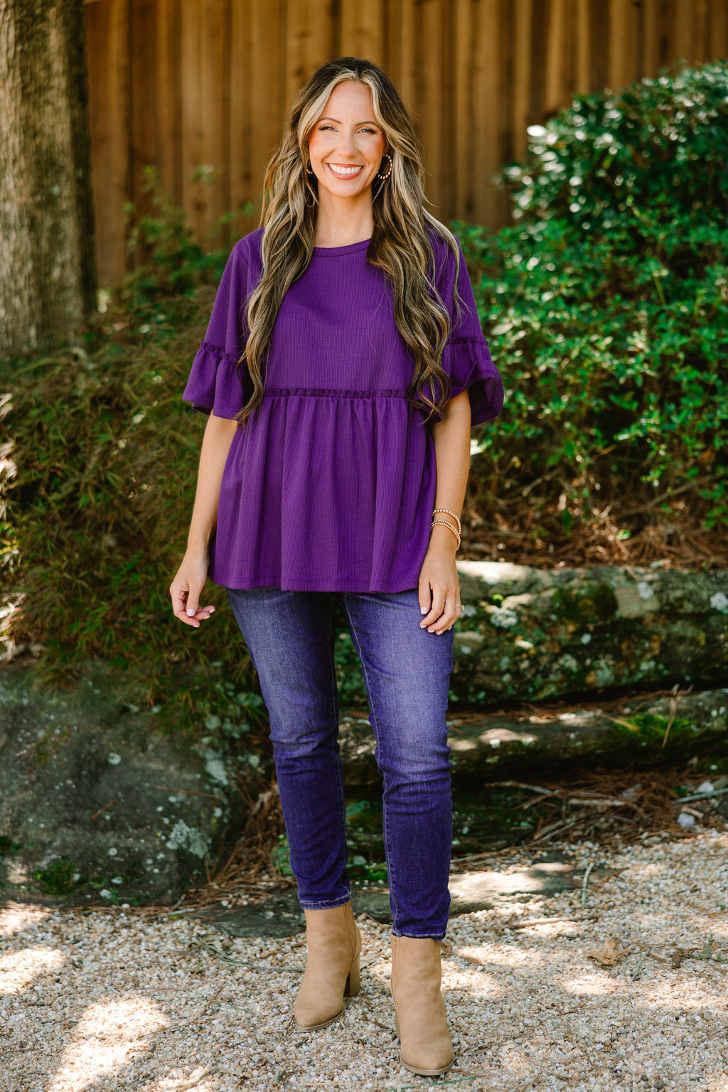 Completely Yours Tunic, Eggplant