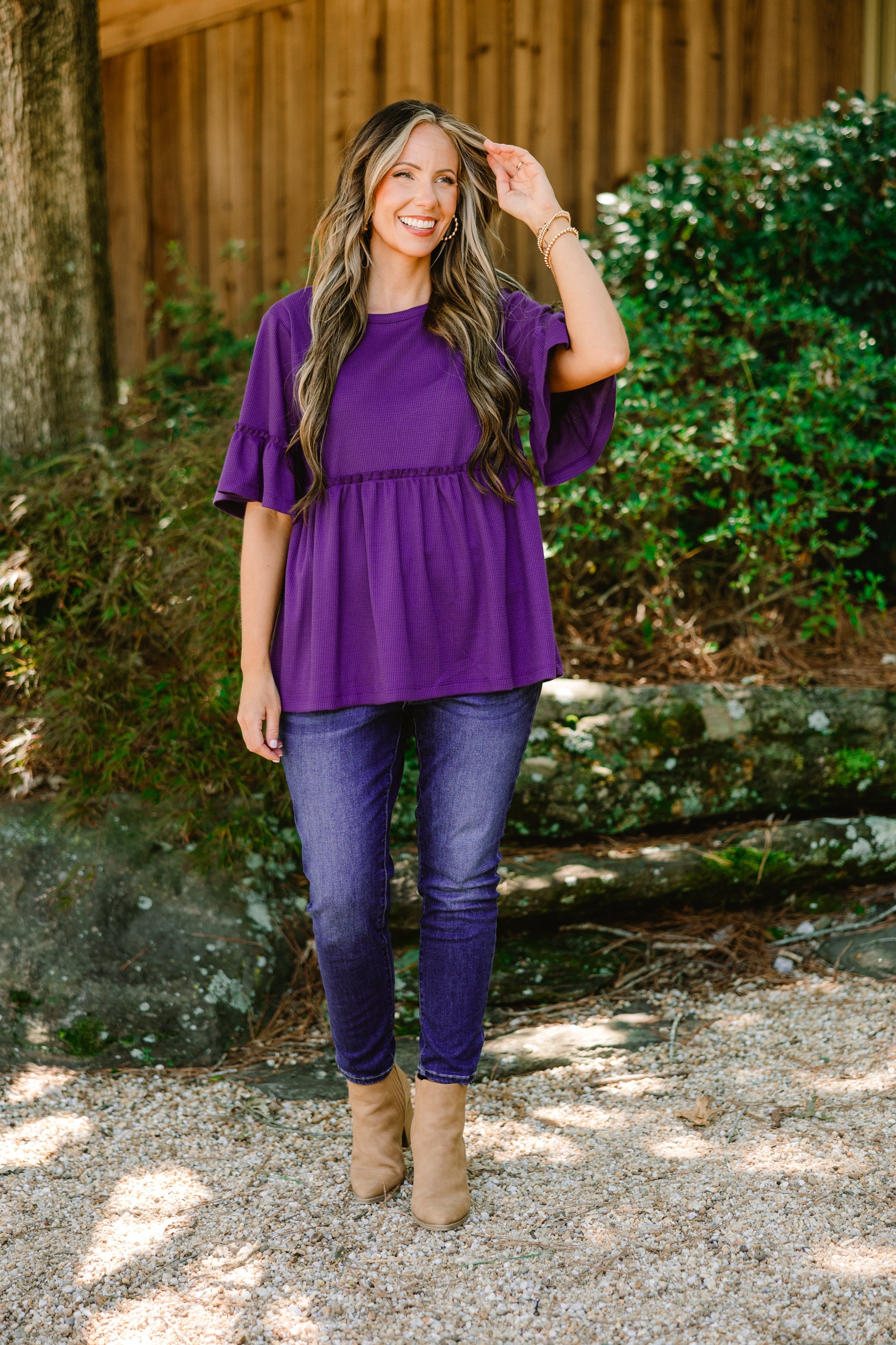 Completely Yours Tunic, Eggplant