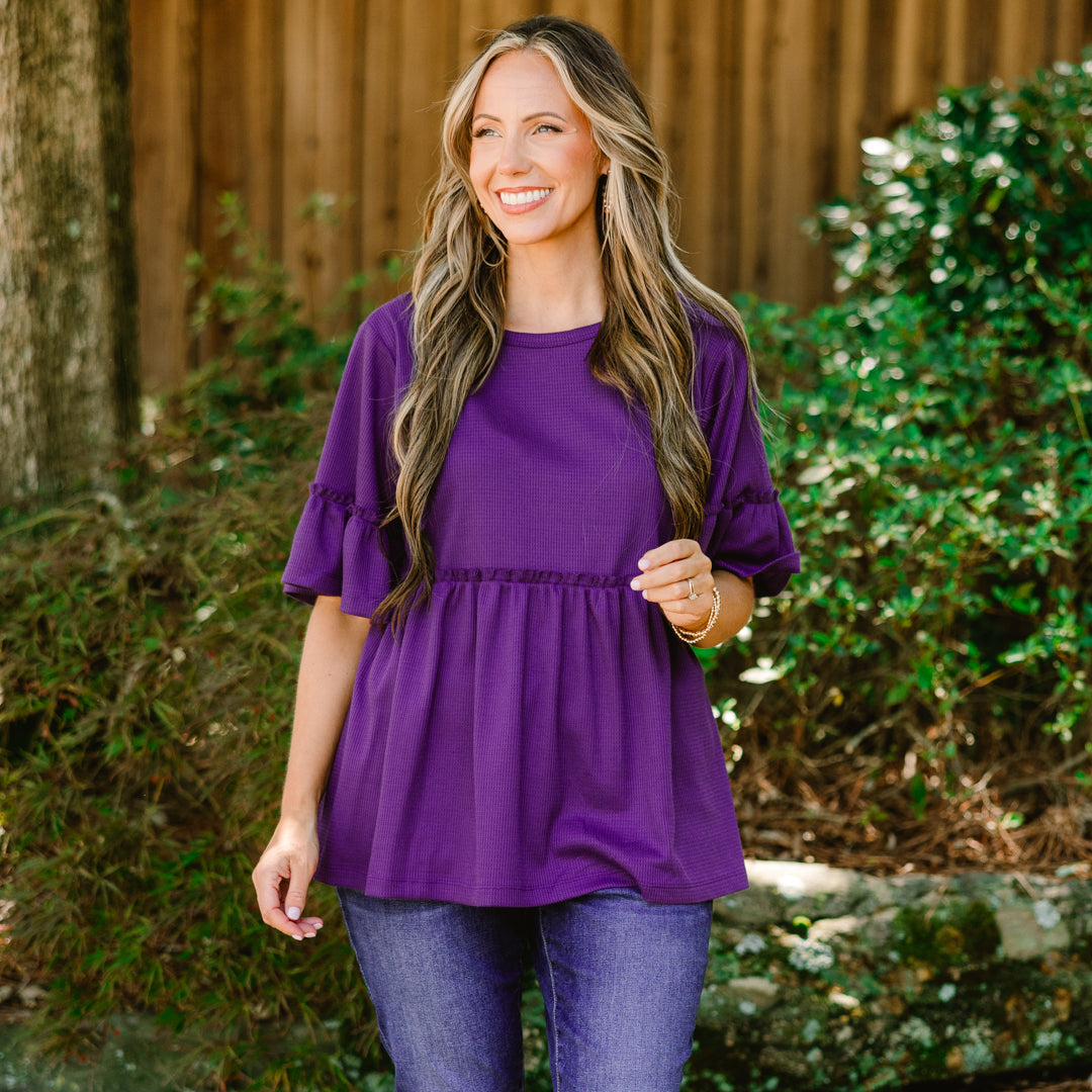 Completely Yours Tunic, Eggplant