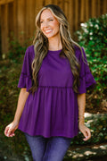 Completely Yours Tunic, Eggplant