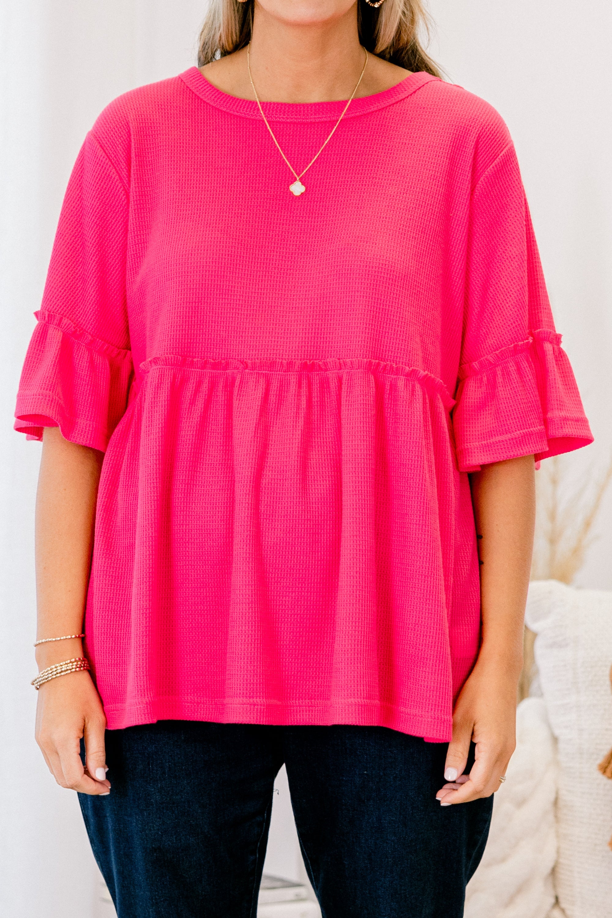 Completely Yours Tunic, Hot Pink