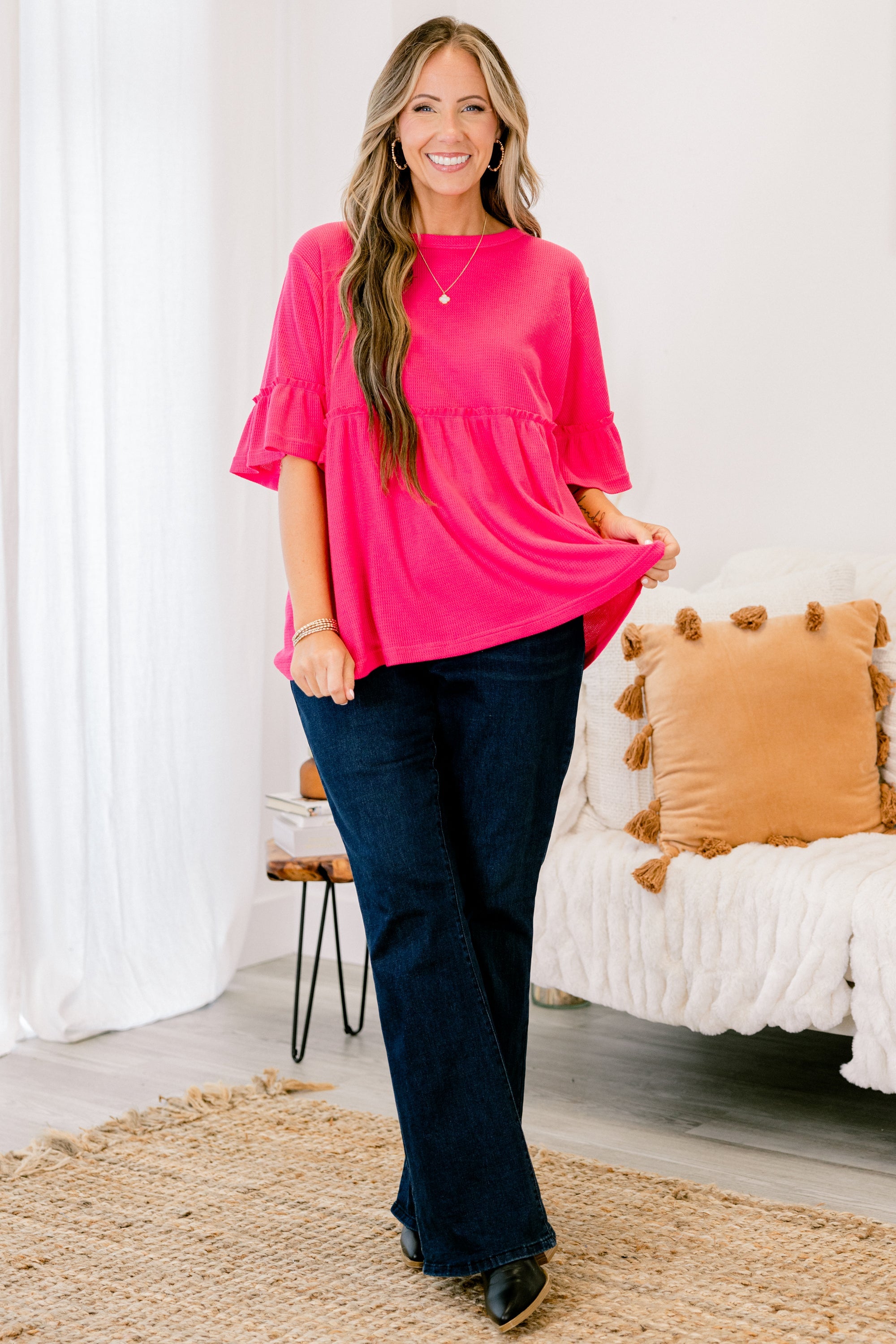 Completely Yours Tunic, Hot Pink