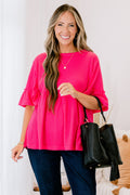 Completely Yours Tunic, Hot Pink