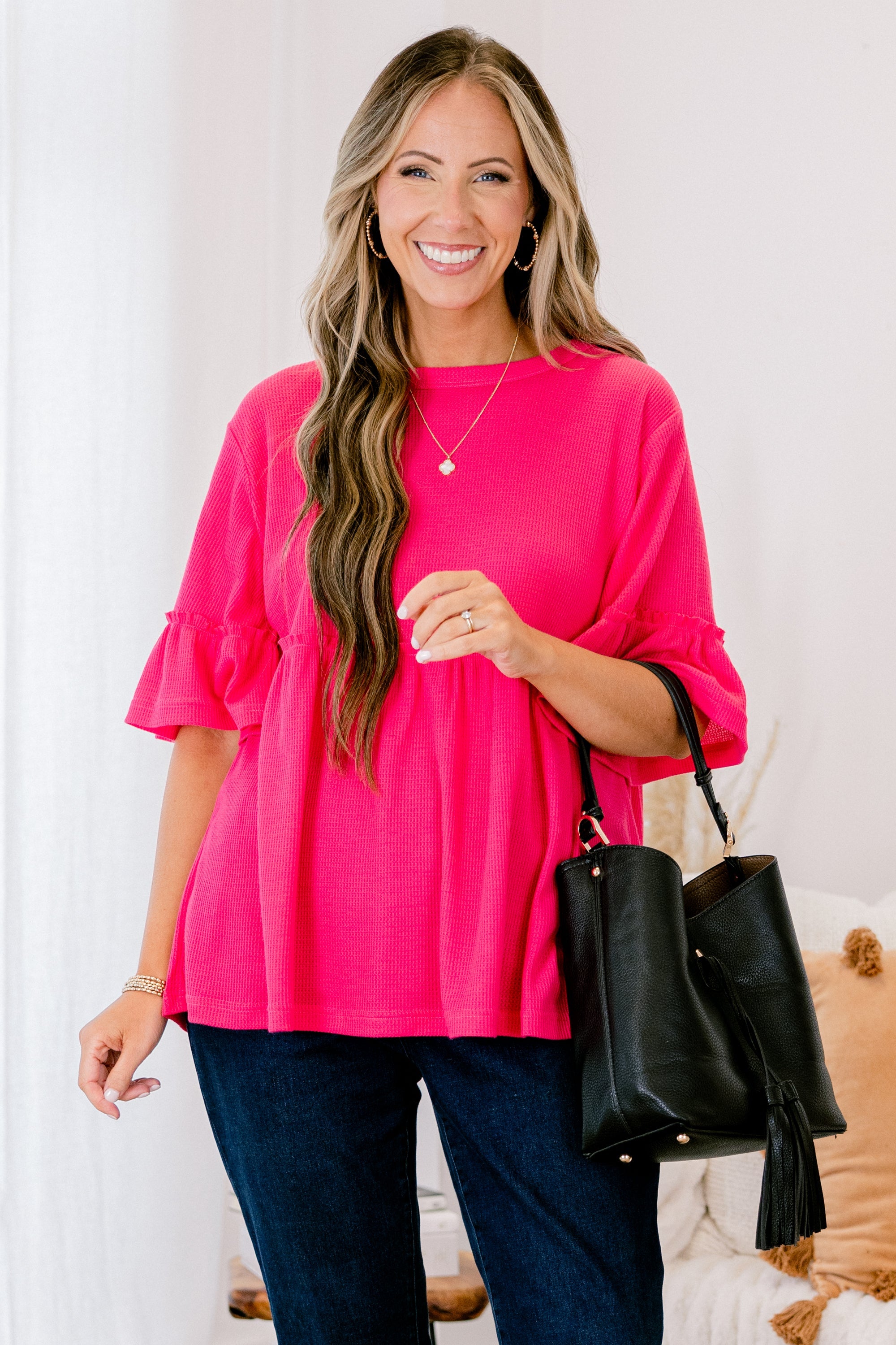 Completely Yours Tunic, Hot Pink